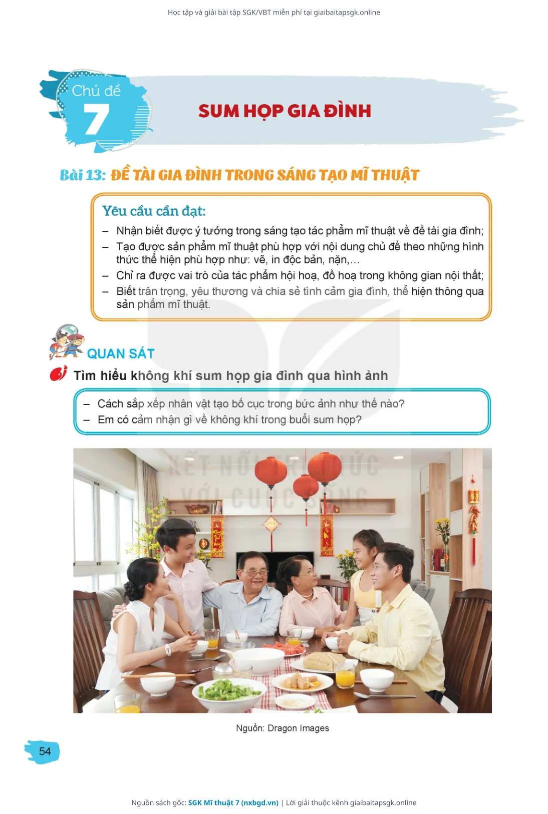 Trang 55 sách giáo khoa SGK Mĩ thuật 7 thu nhỏ