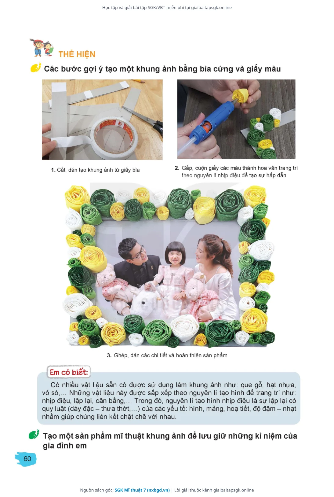 Trang 61 sách giáo khoa SGK Mĩ thuật 7 thu nhỏ