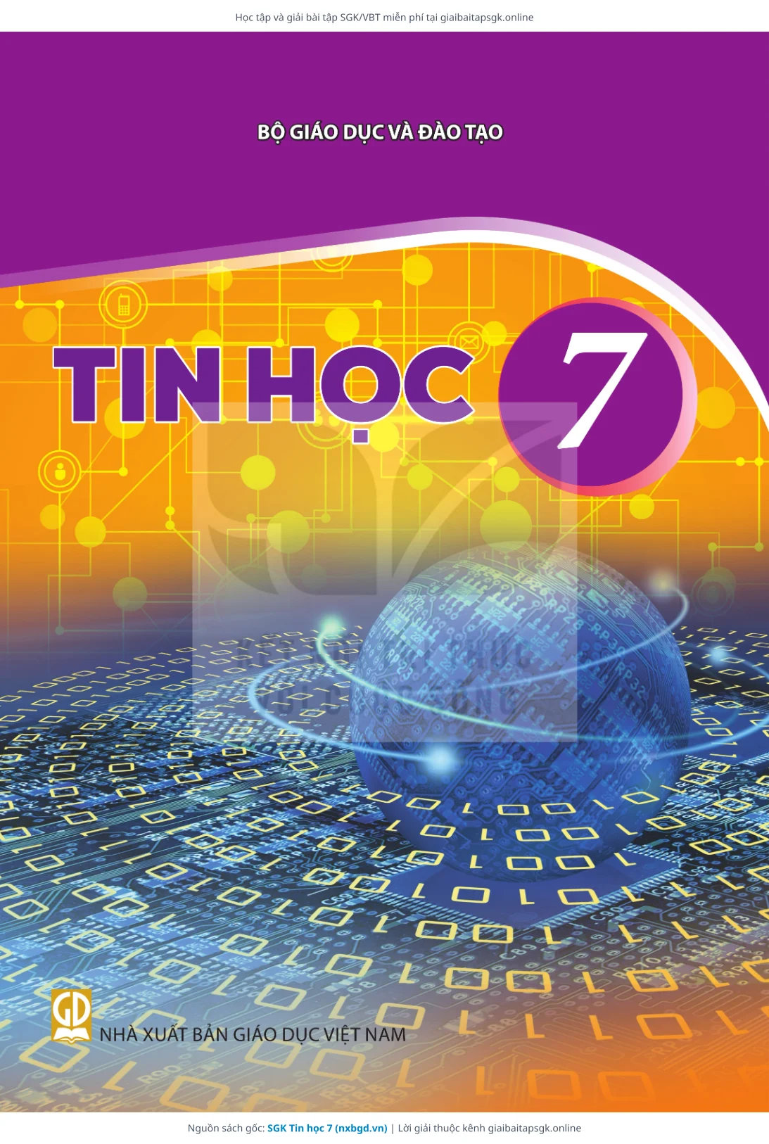 Trang 1 sách giáo khoa SGK Tin học 7 bản chuẩn