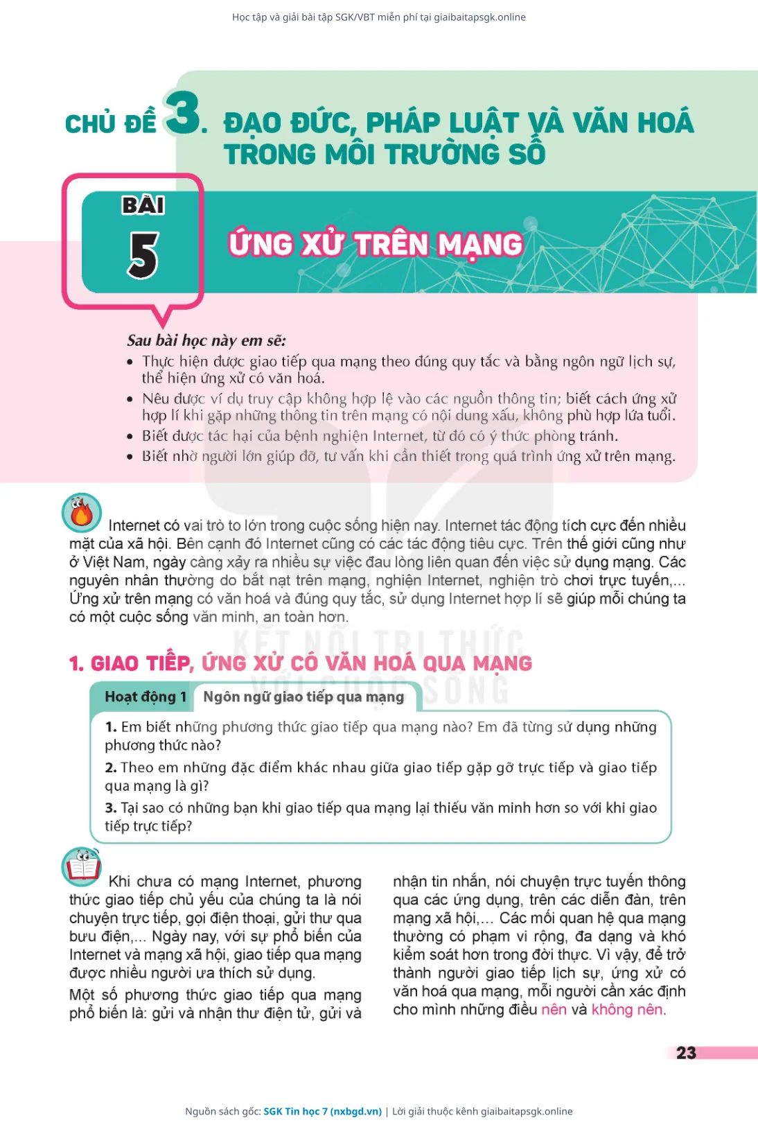 Trang 24 sách giáo khoa SGK Tin học 7 thu nhỏ