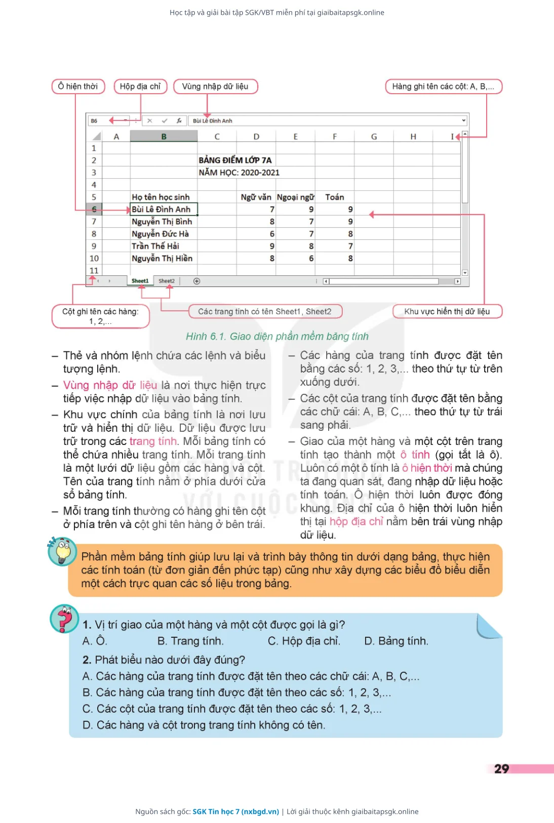 Trang 30 sách giáo khoa SGK Tin học 7 thu nhỏ