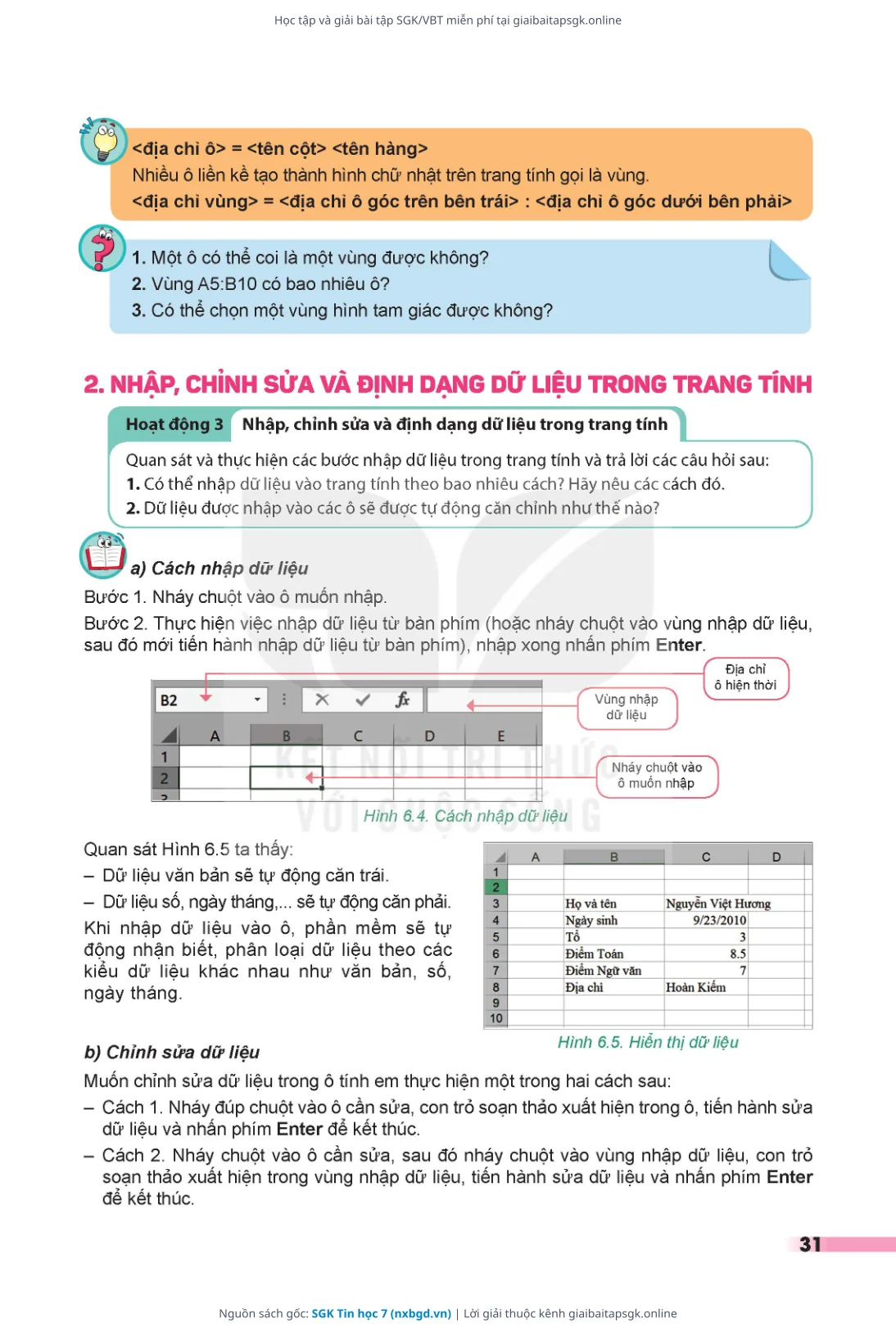 Trang 32 sách giáo khoa SGK Tin học 7 thu nhỏ