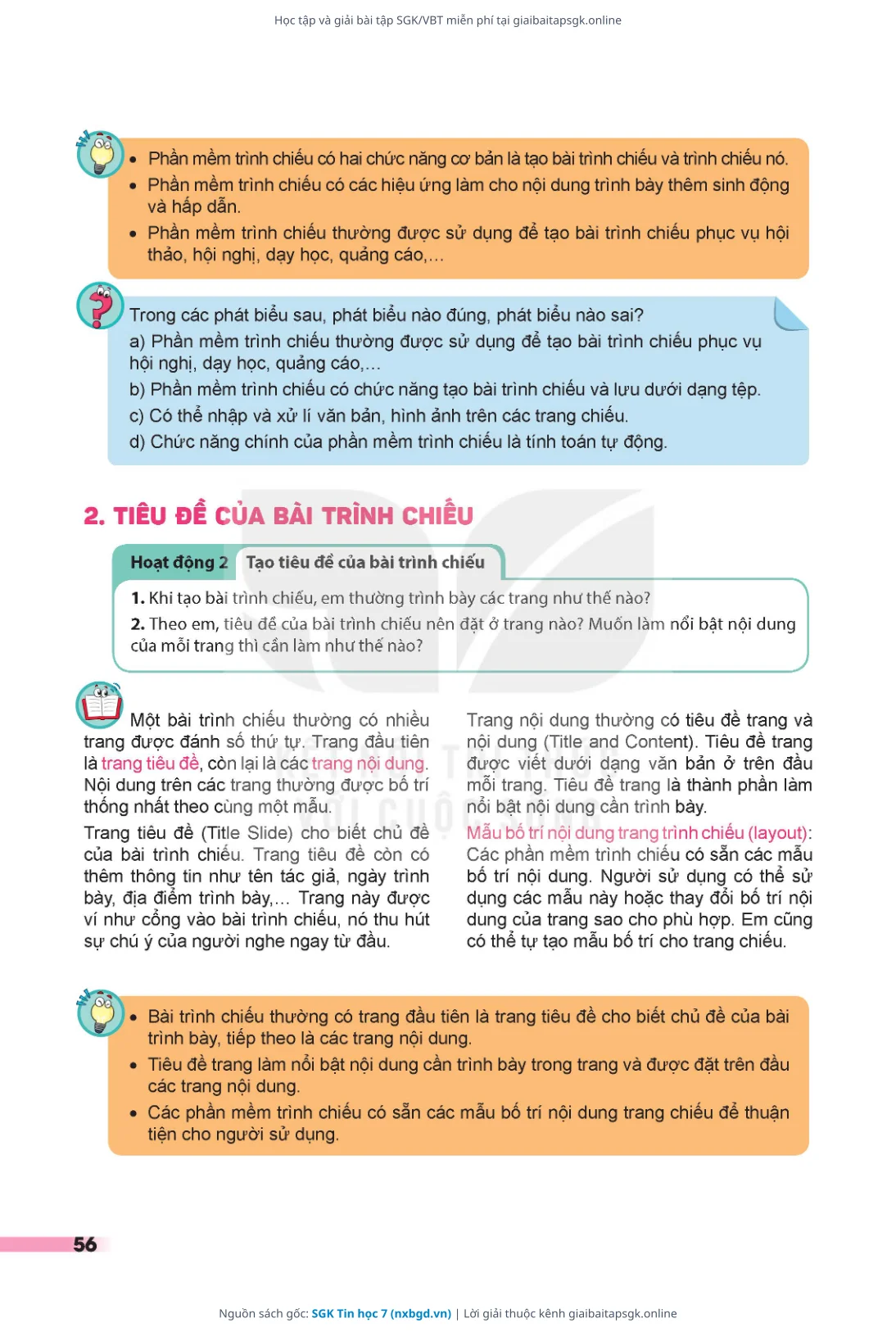 Trang 57 sách giáo khoa SGK Tin học 7 thu nhỏ