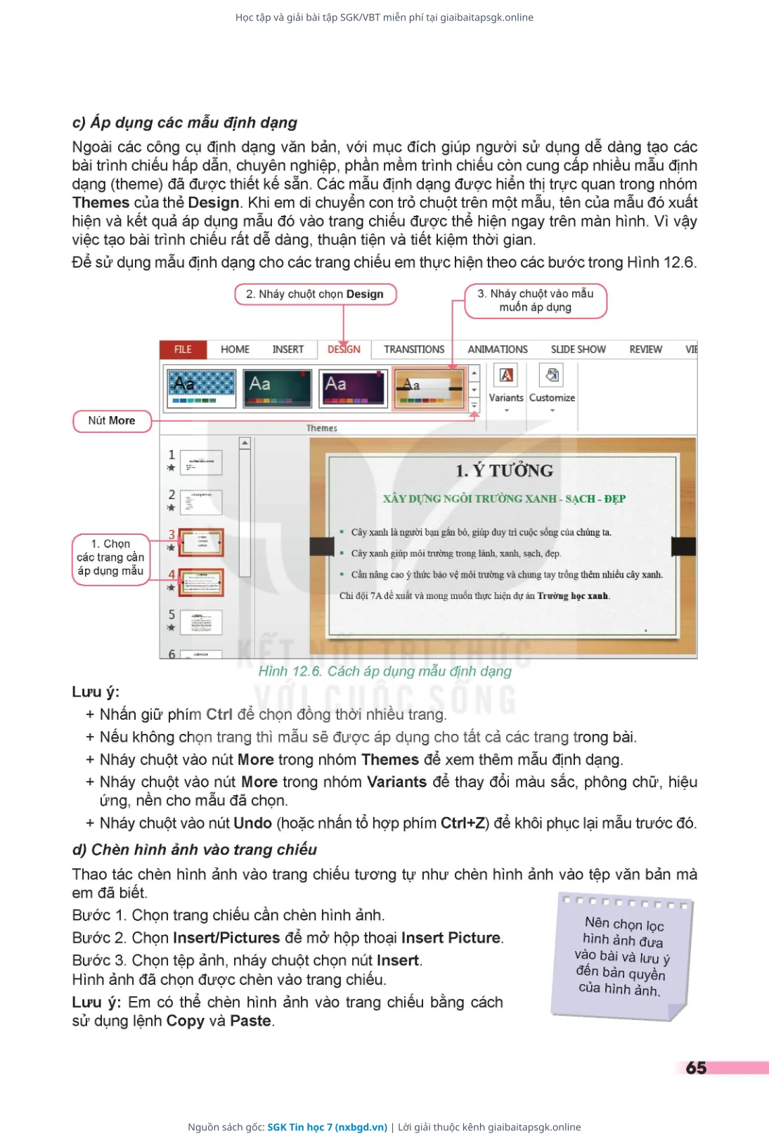 Trang 66 sách giáo khoa SGK Tin học 7 thu nhỏ