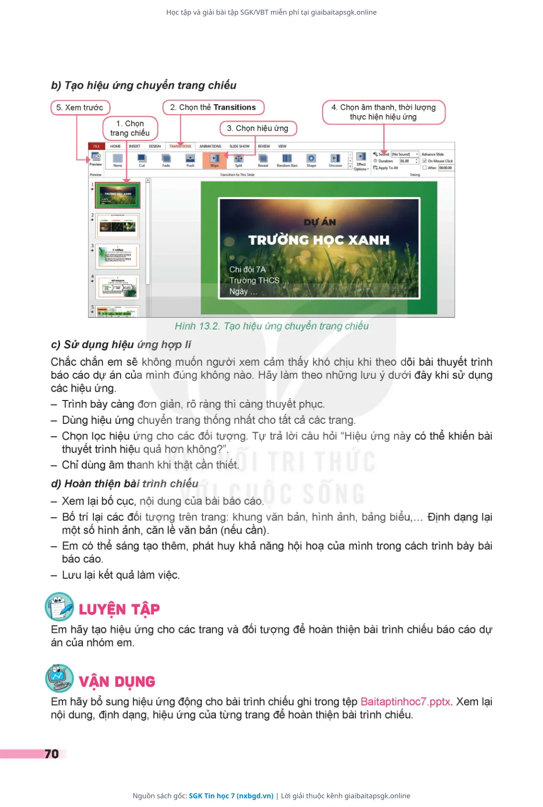 Trang 71 sách giáo khoa SGK Tin học 7 thu nhỏ