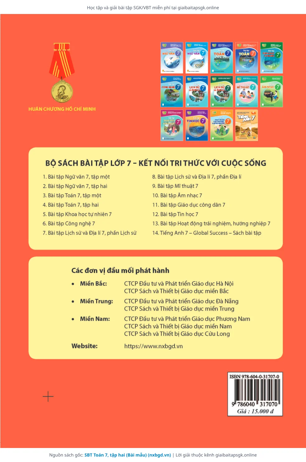 Trang 8 sách giáo khoa SBT Toán 7, tập hai (Bài mẫu) thu nhỏ