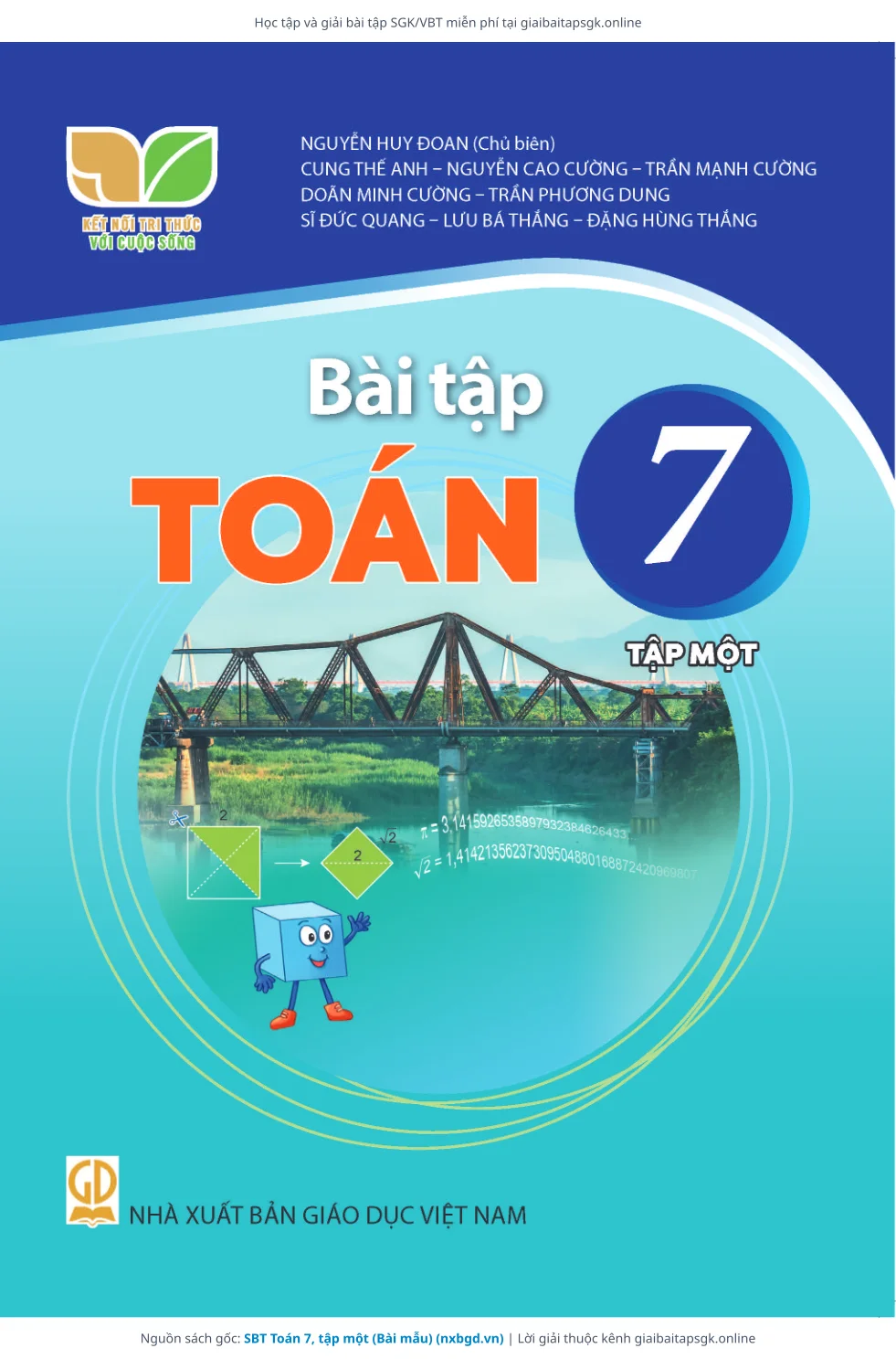 Trang 1 sách giáo khoa SBT Toán 7, tập một (Bài mẫu) bản chuẩn