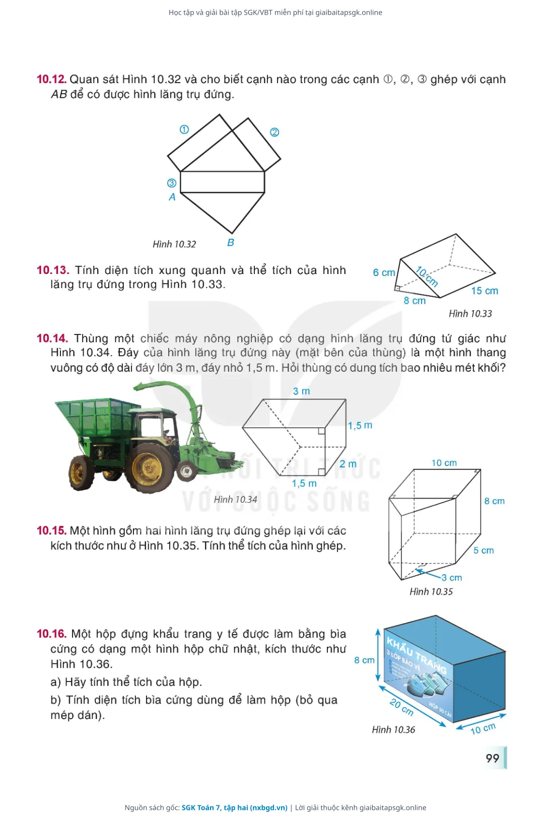 Trang 100 sách giáo khoa SGK Toán 7, tập hai thu nhỏ