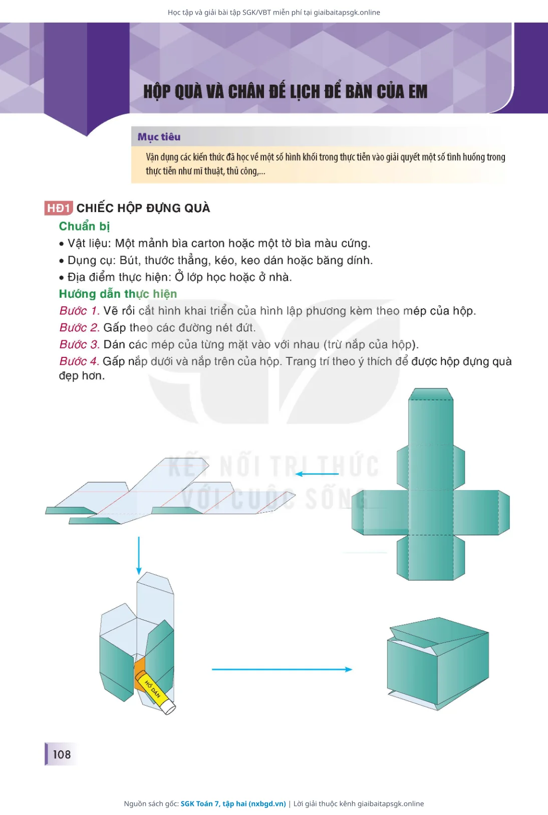 Trang 109 sách giáo khoa SGK Toán 7, tập hai thu nhỏ