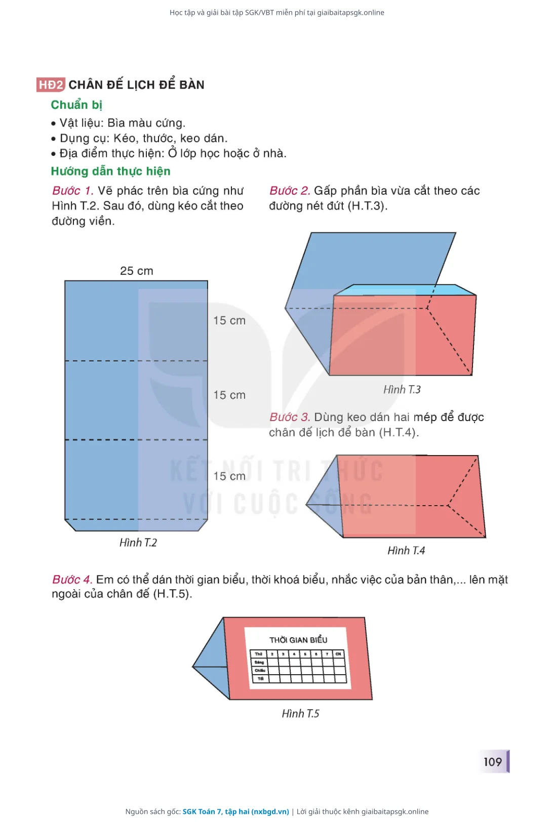 Trang 110 sách giáo khoa SGK Toán 7, tập hai thu nhỏ
