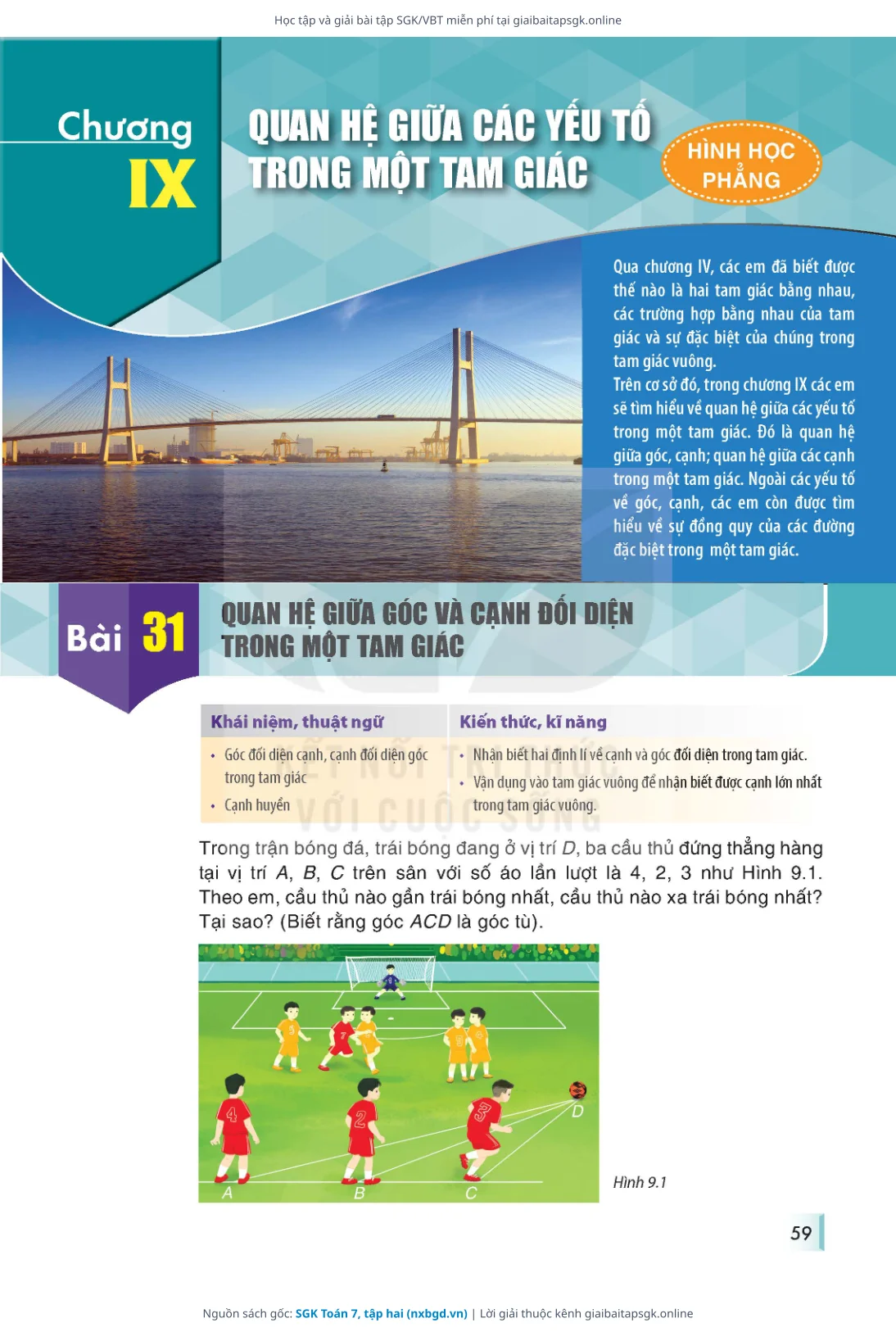 Trang 60 sách giáo khoa SGK Toán 7, tập hai thu nhỏ