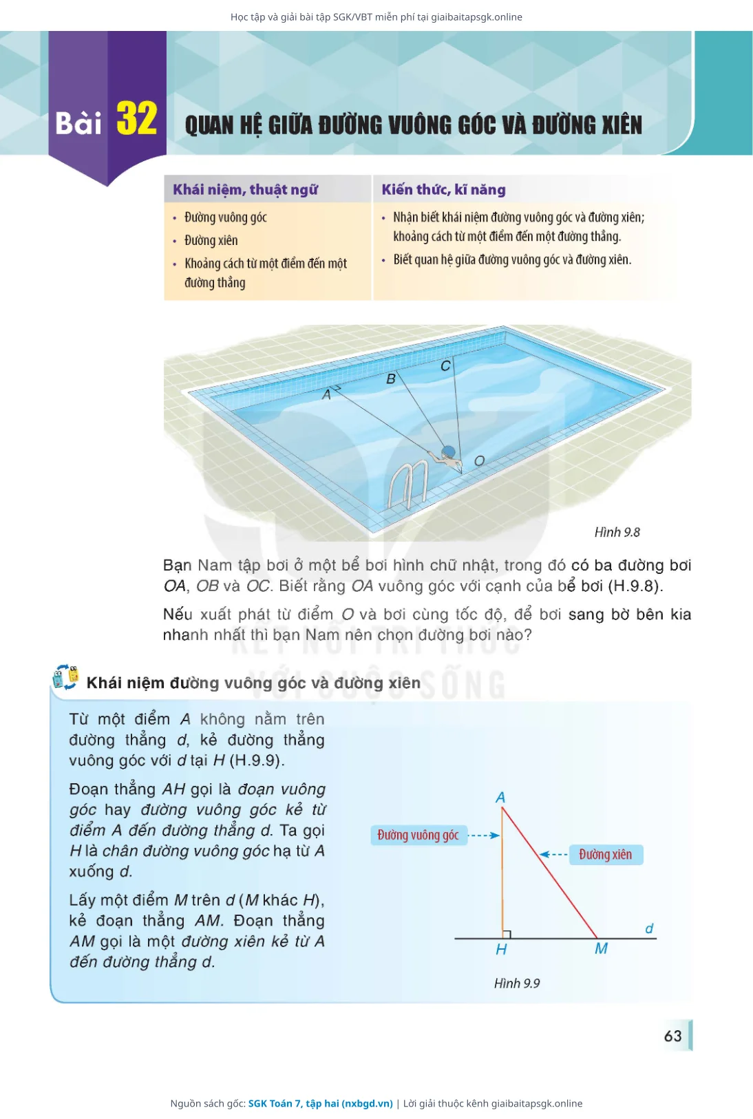 Trang 64 sách giáo khoa SGK Toán 7, tập hai thu nhỏ