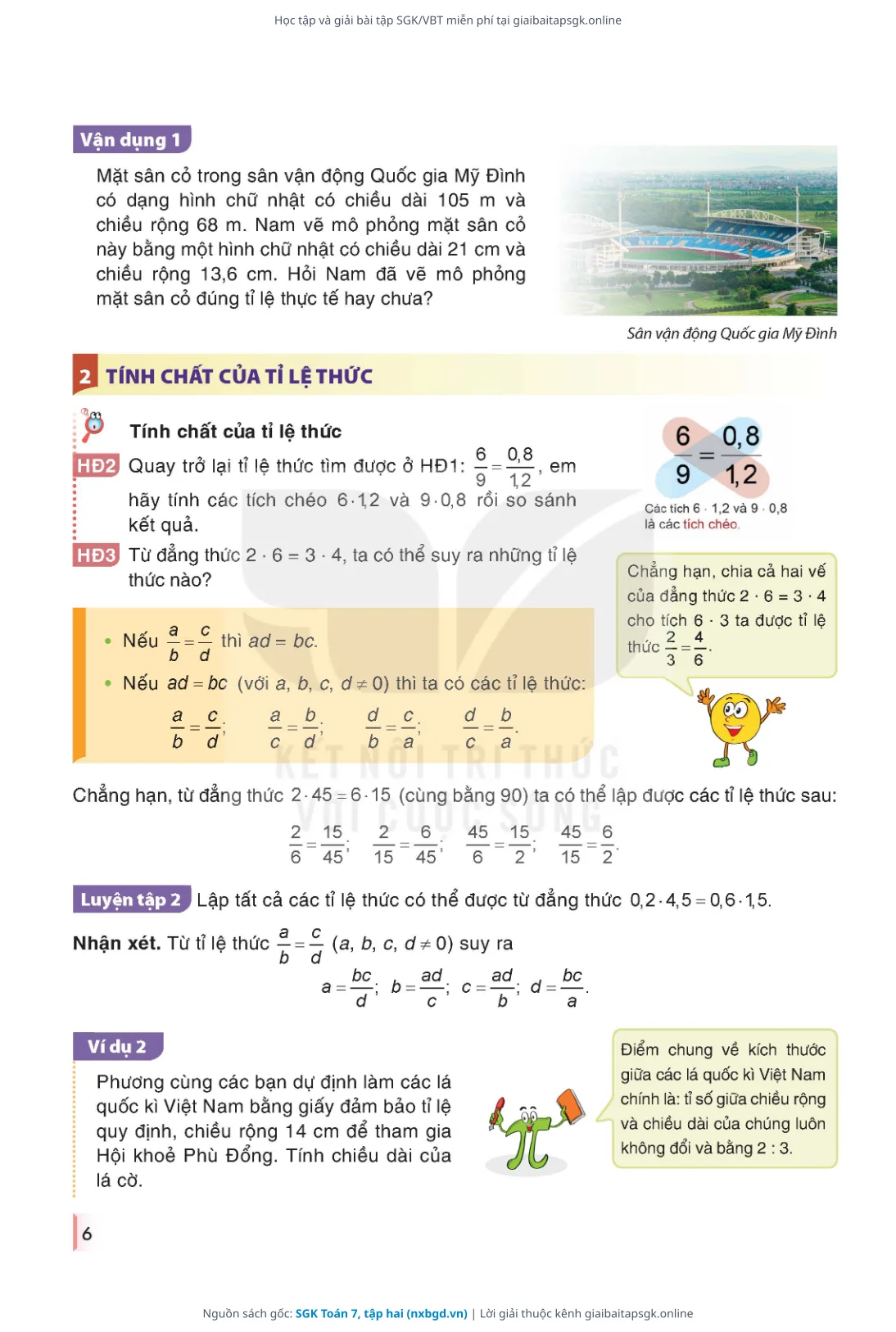 Trang 7 sách giáo khoa SGK Toán 7, tập hai thu nhỏ