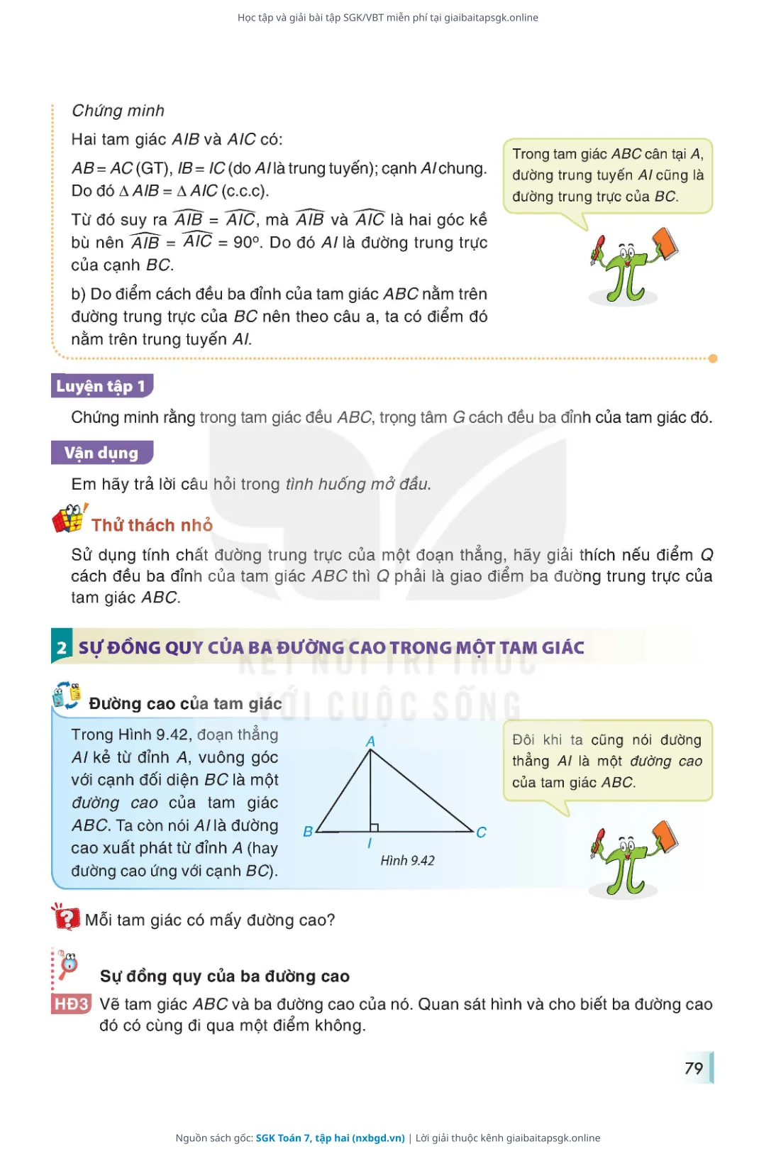 Trang 80 sách giáo khoa SGK Toán 7, tập hai thu nhỏ