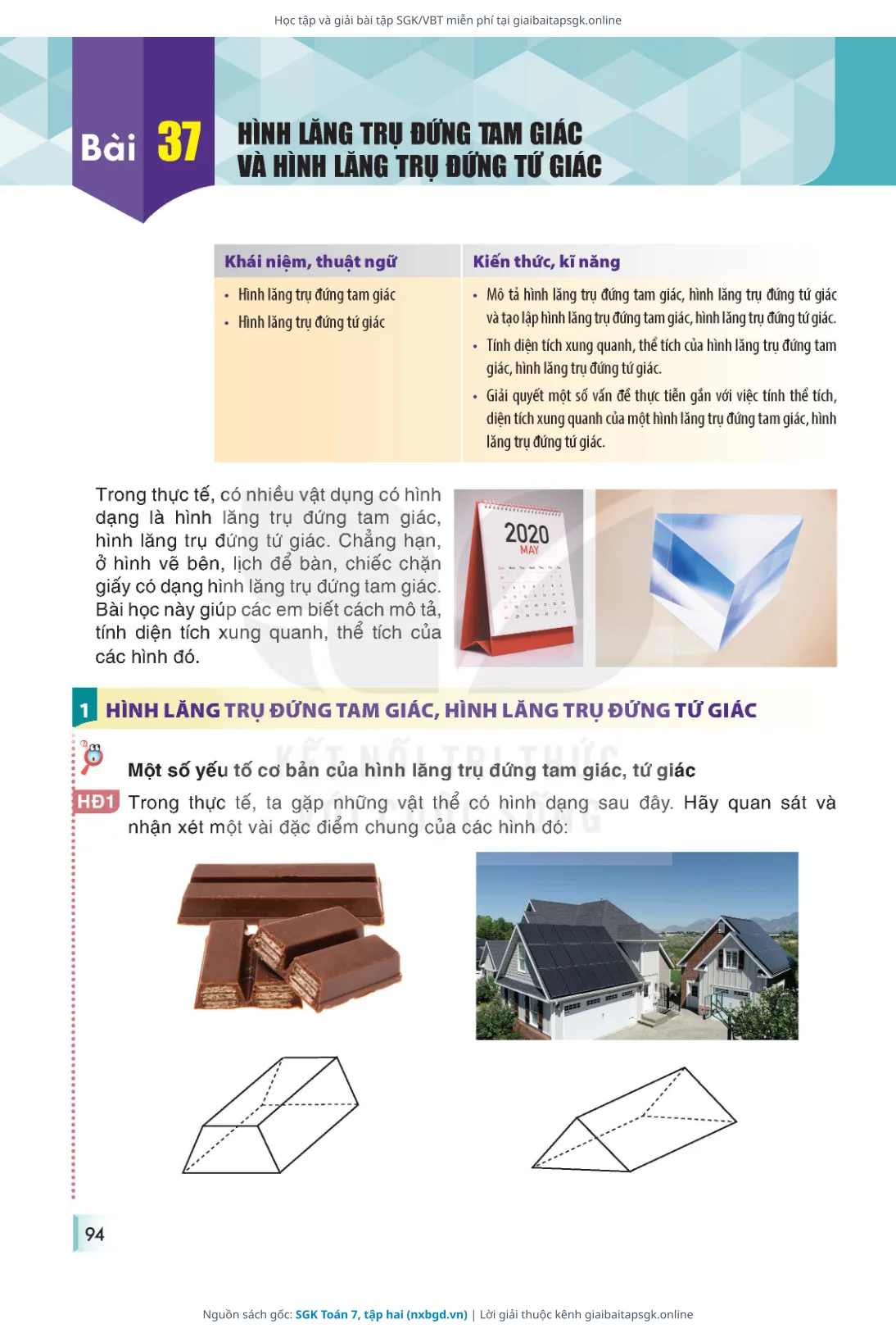 Trang 95 sách giáo khoa SGK Toán 7, tập hai thu nhỏ