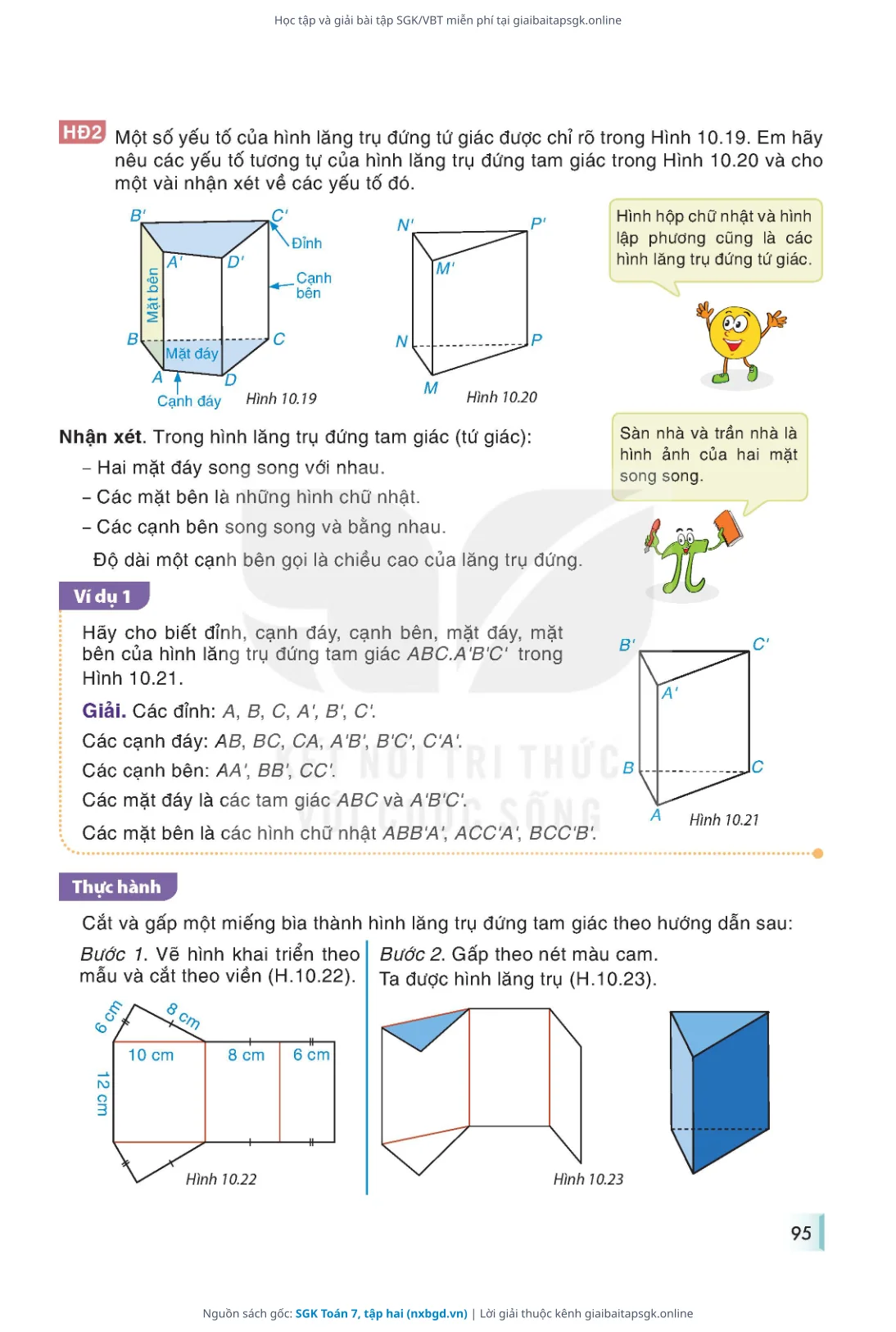 Trang 96 sách giáo khoa SGK Toán 7, tập hai thu nhỏ