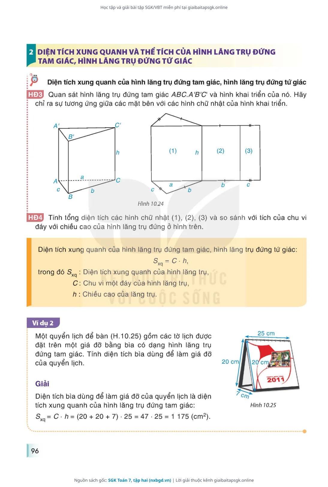 Trang 97 sách giáo khoa SGK Toán 7, tập hai thu nhỏ