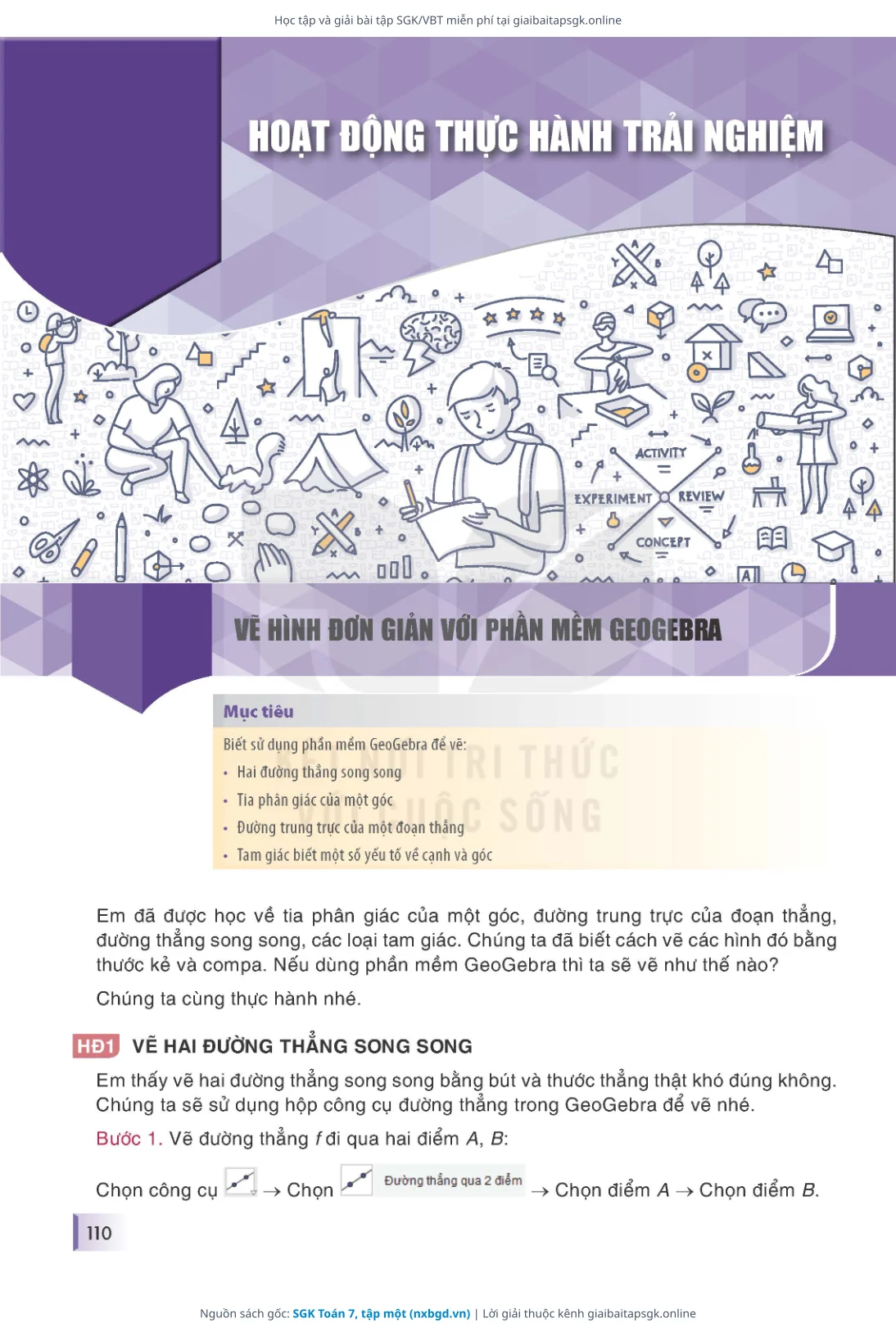 Trang 111 sách giáo khoa SGK Toán 7, tập một thu nhỏ