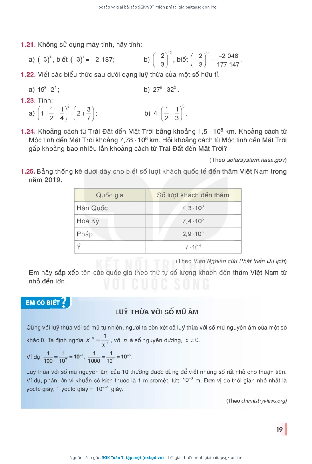 Trang 20 sách giáo khoa SGK Toán 7, tập một thu nhỏ