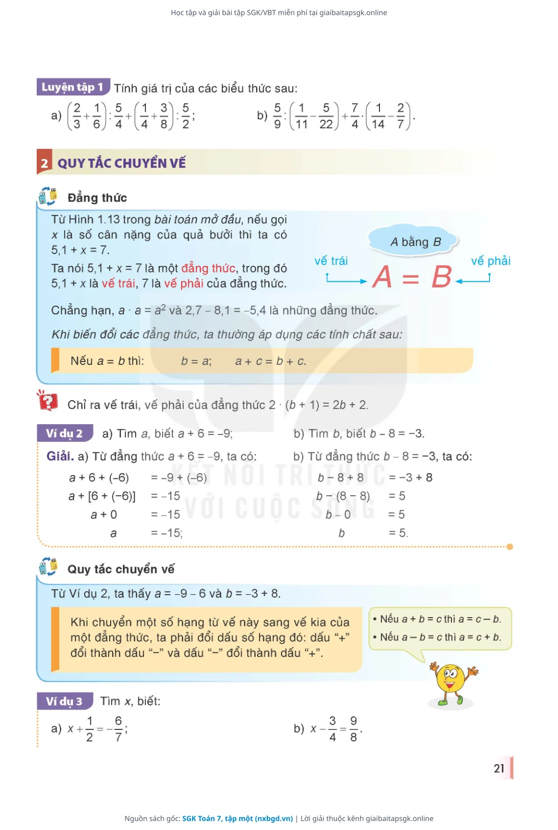 Trang 22 sách giáo khoa SGK Toán 7, tập một thu nhỏ