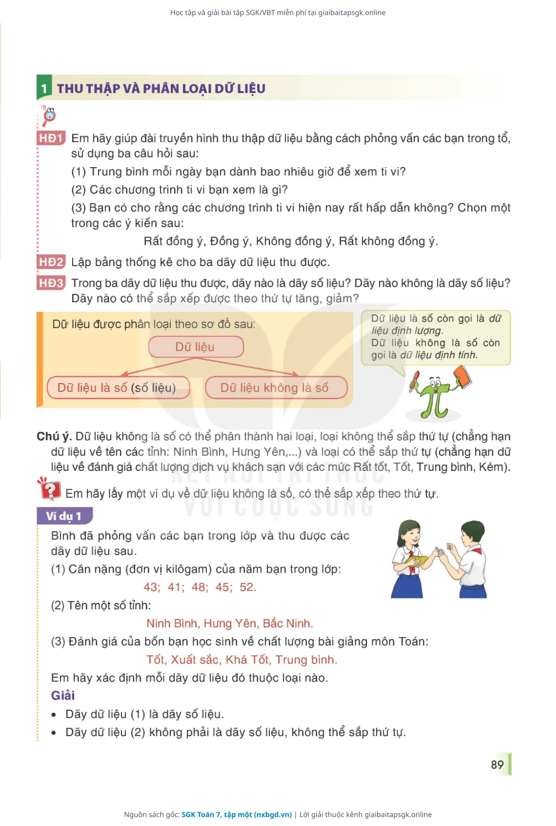 Trang 90 sách giáo khoa SGK Toán 7, tập một thu nhỏ