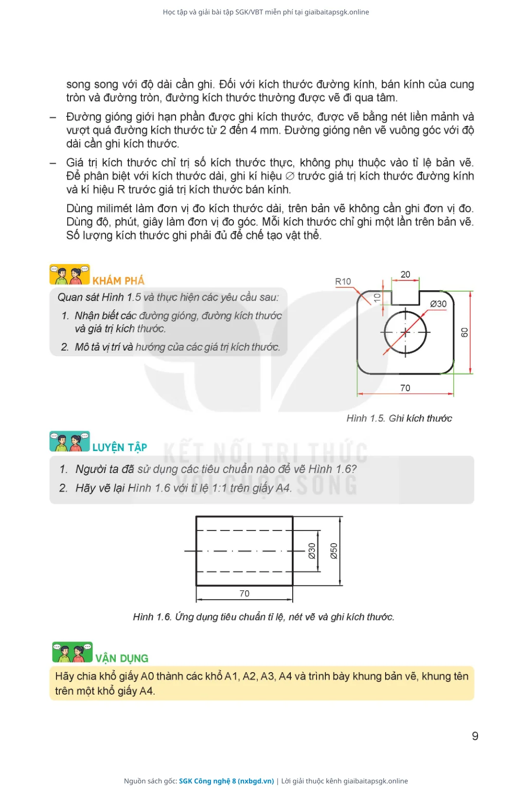 Trang 10 sách giáo khoa SGK Công nghệ 8 thu nhỏ