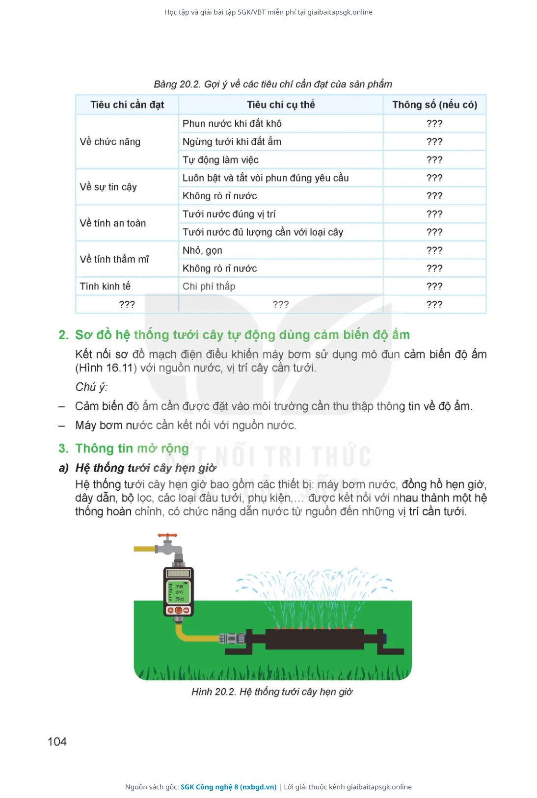 Trang 105 sách giáo khoa SGK Công nghệ 8 thu nhỏ