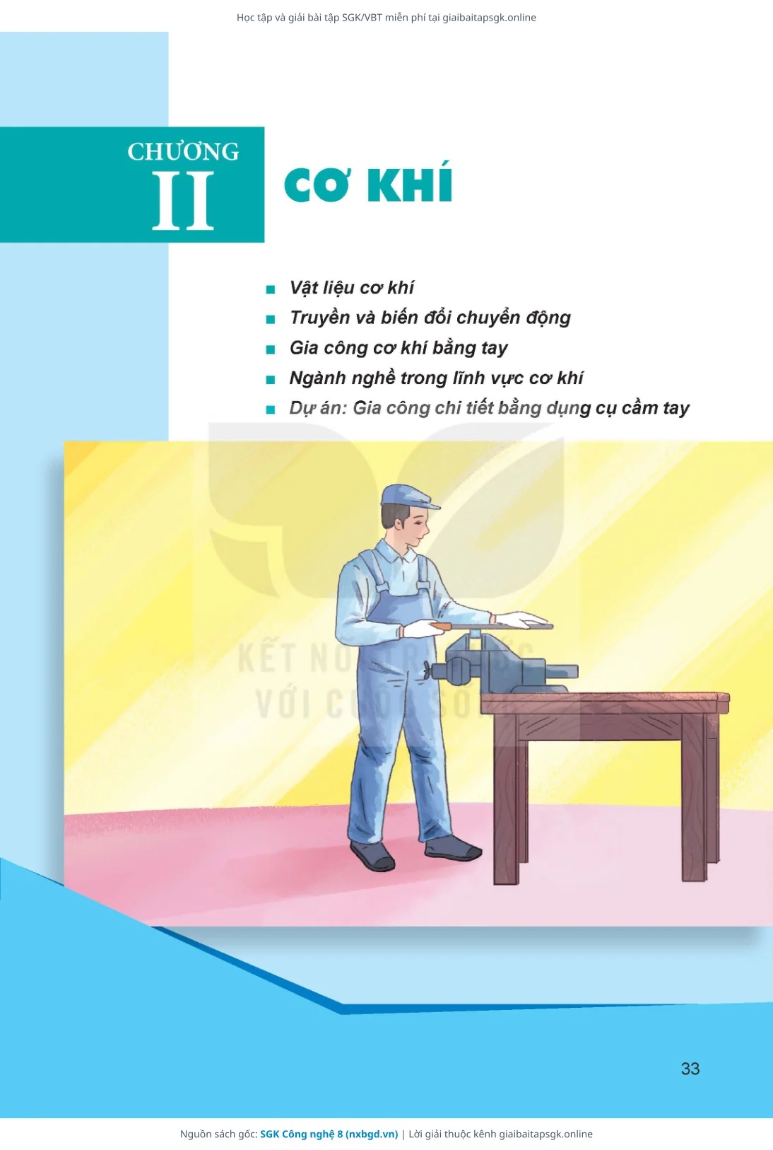 Trang 34 sách giáo khoa SGK Công nghệ 8 thu nhỏ