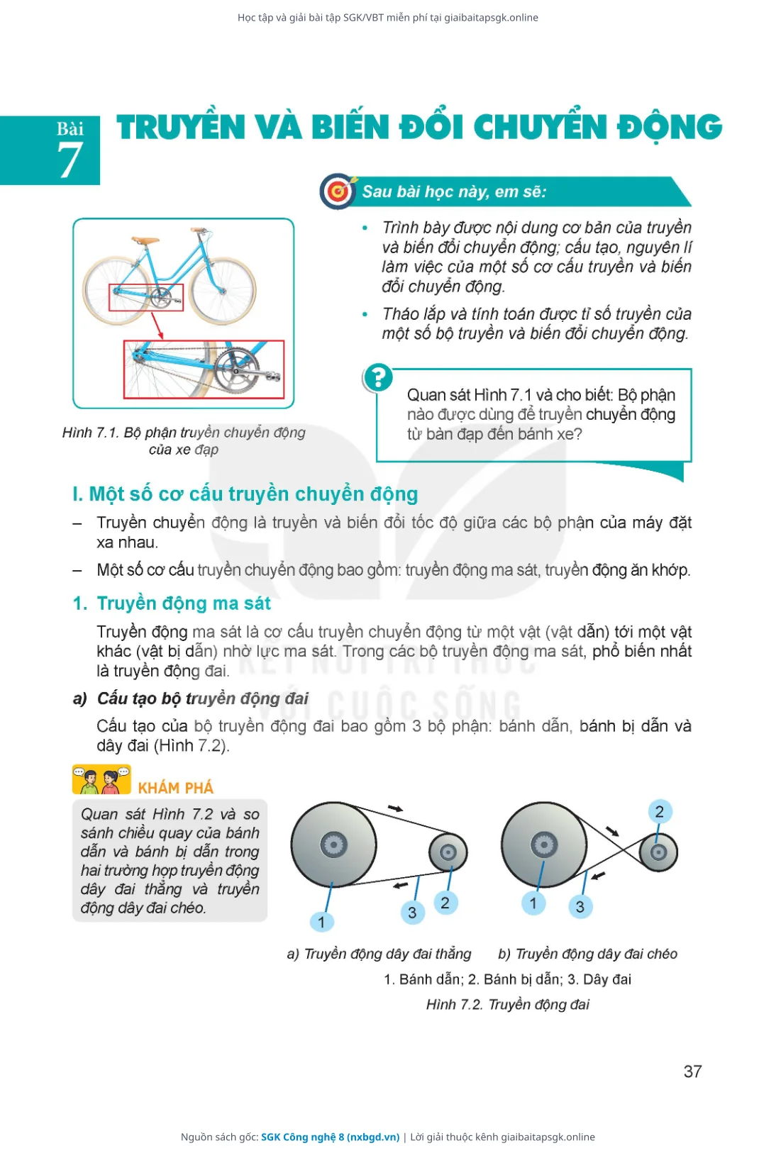 Trang 38 sách giáo khoa SGK Công nghệ 8 thu nhỏ