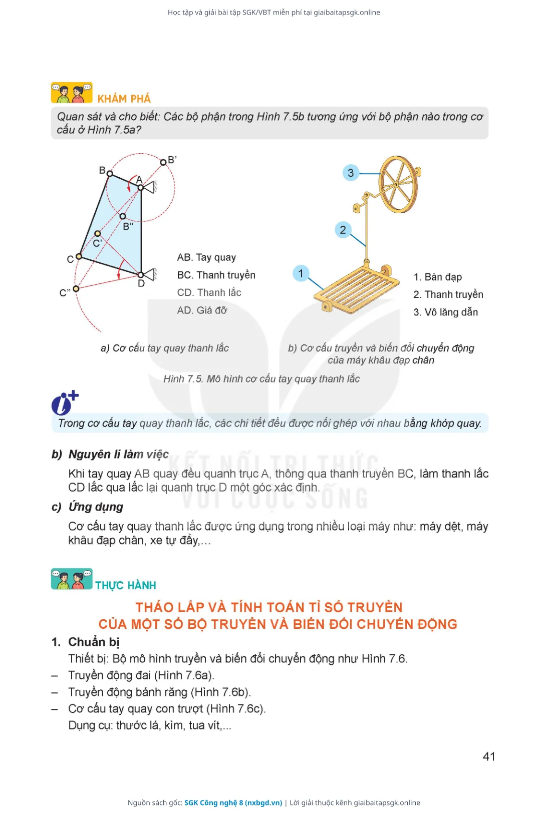 Trang 42 sách giáo khoa SGK Công nghệ 8 thu nhỏ