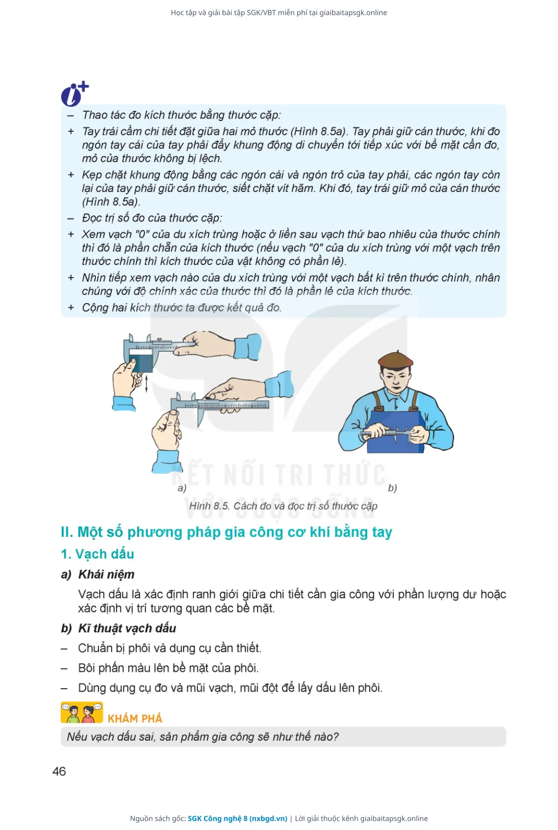 Trang 47 sách giáo khoa SGK Công nghệ 8 thu nhỏ