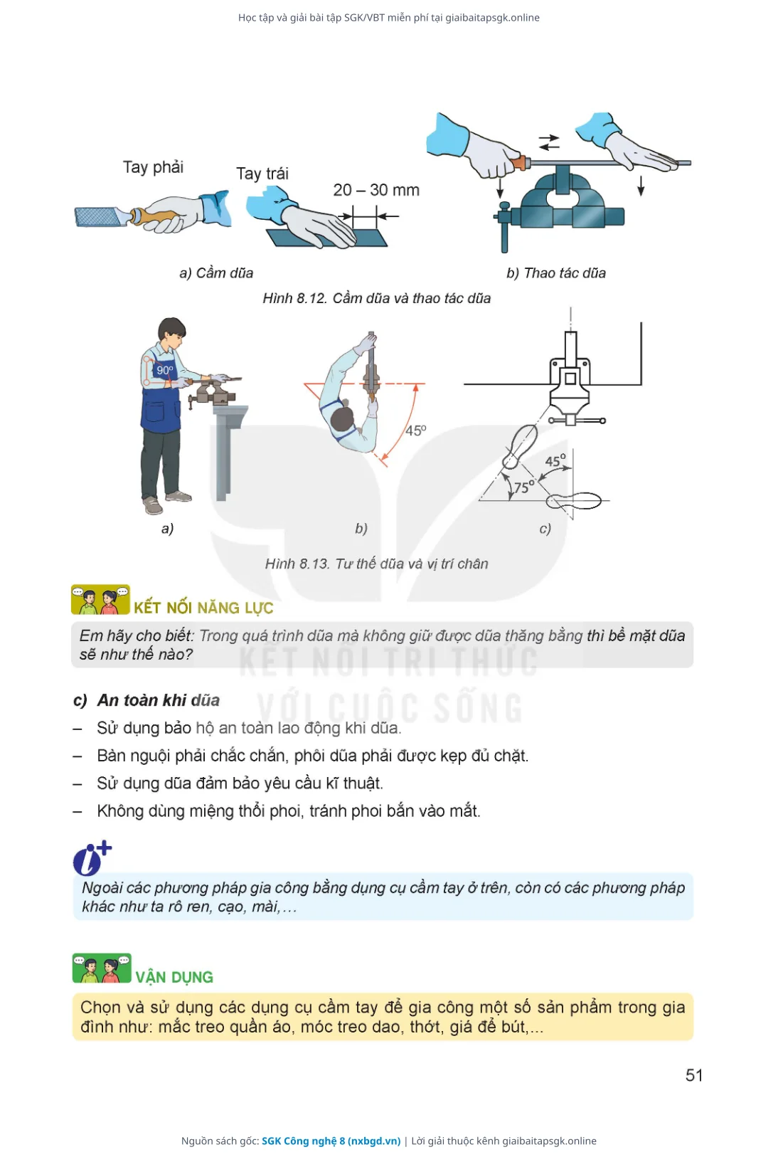 Trang 52 sách giáo khoa SGK Công nghệ 8 thu nhỏ