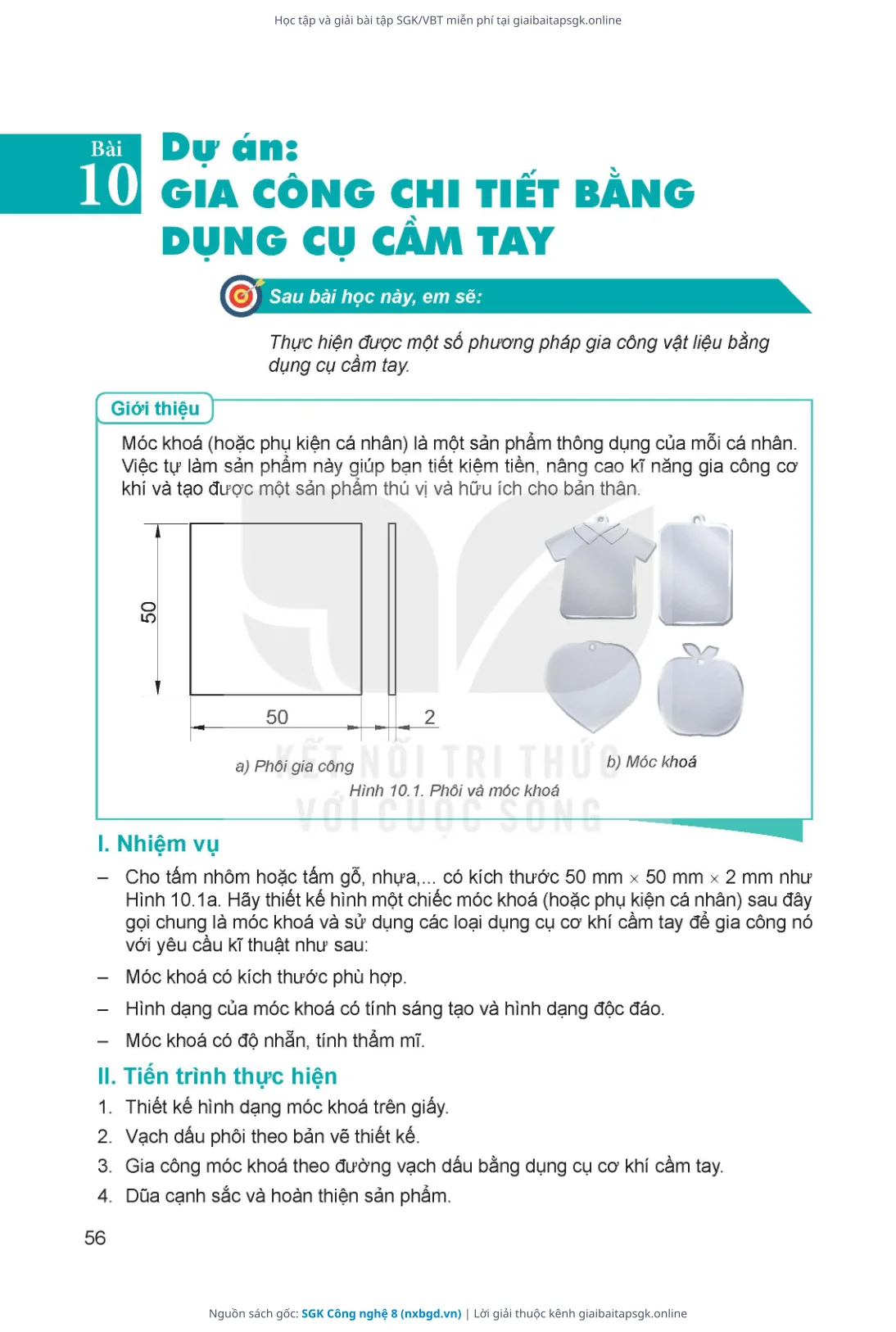 Trang 57 sách giáo khoa SGK Công nghệ 8 thu nhỏ