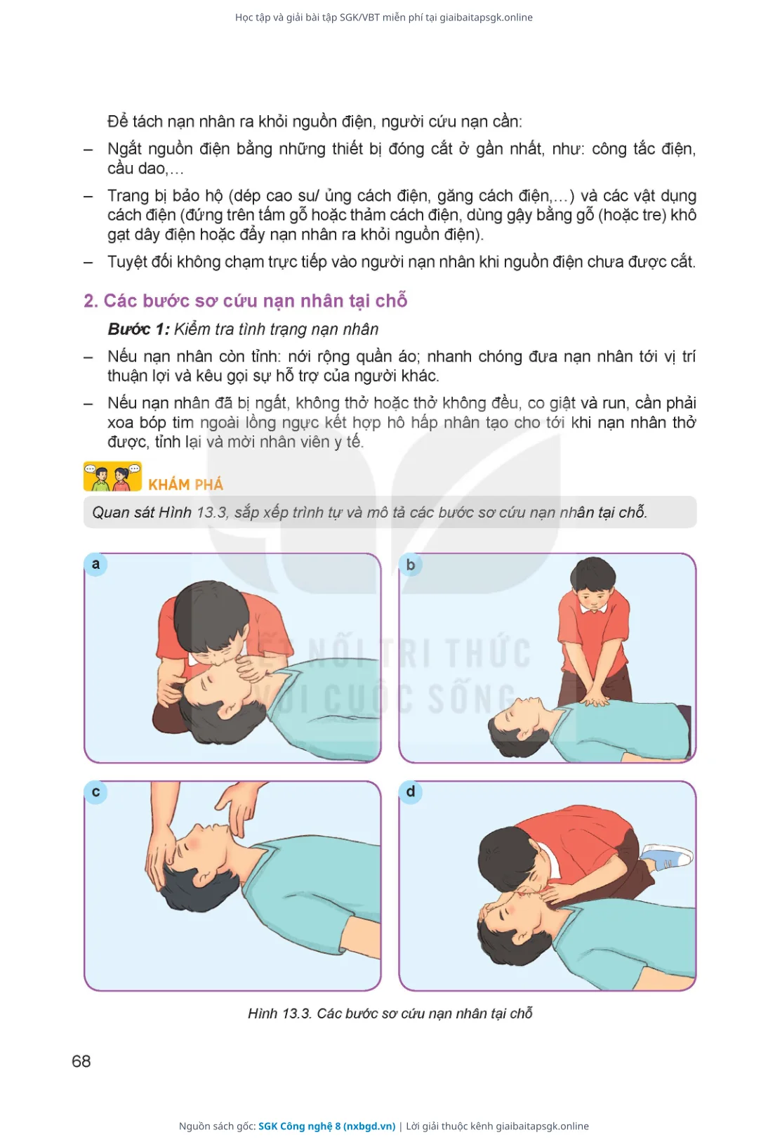Trang 69 sách giáo khoa SGK Công nghệ 8 bản chuẩn