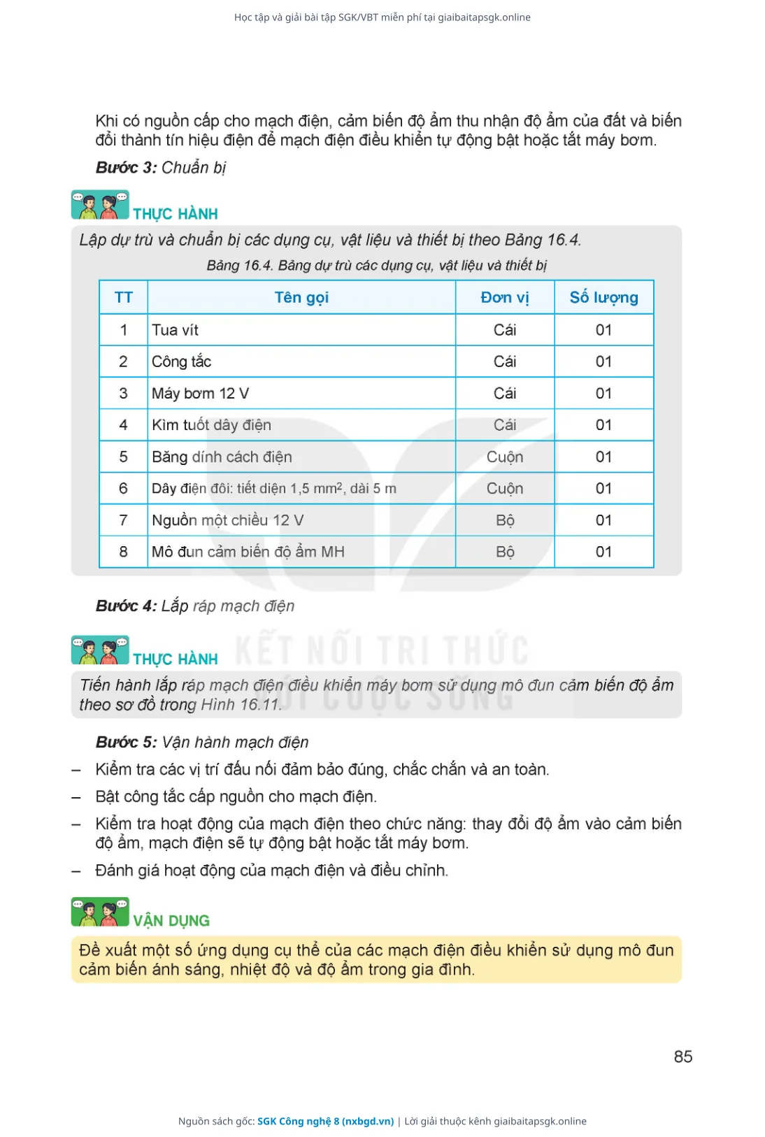 Trang 86 sách giáo khoa SGK Công nghệ 8 thu nhỏ