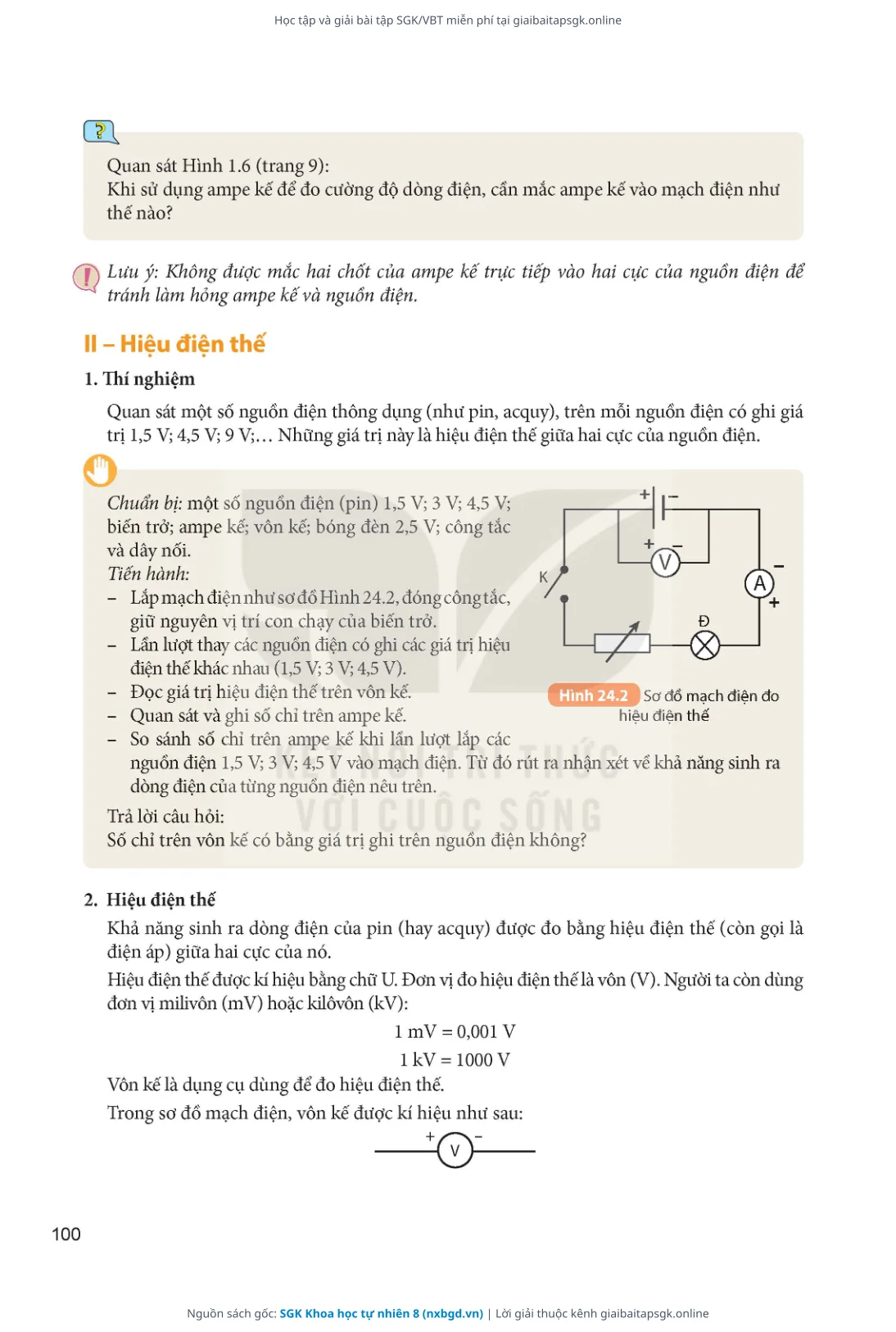 Trang 101 sách giáo khoa SGK Khoa học tự nhiên 8 thu nhỏ