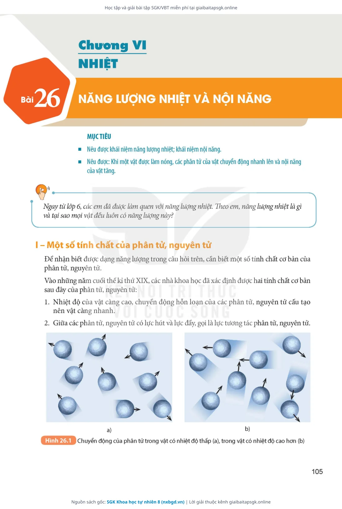 Trang 106 sách giáo khoa SGK Khoa học tự nhiên 8 thu nhỏ
