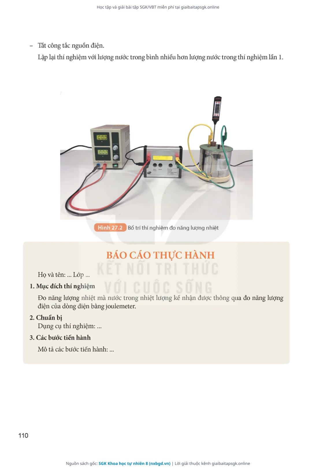 Trang 111 sách giáo khoa SGK Khoa học tự nhiên 8 thu nhỏ