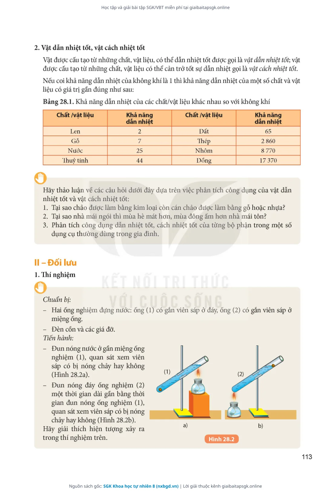 Trang 114 sách giáo khoa SGK Khoa học tự nhiên 8 thu nhỏ