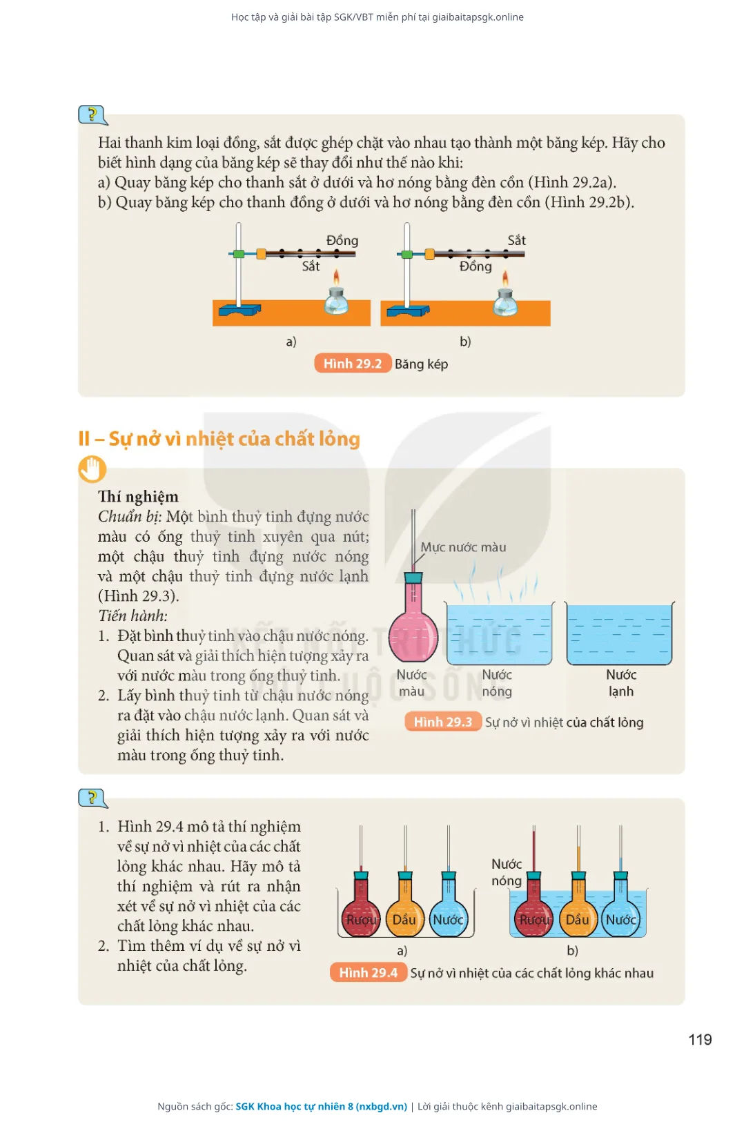 Trang 120 sách giáo khoa SGK Khoa học tự nhiên 8 thu nhỏ