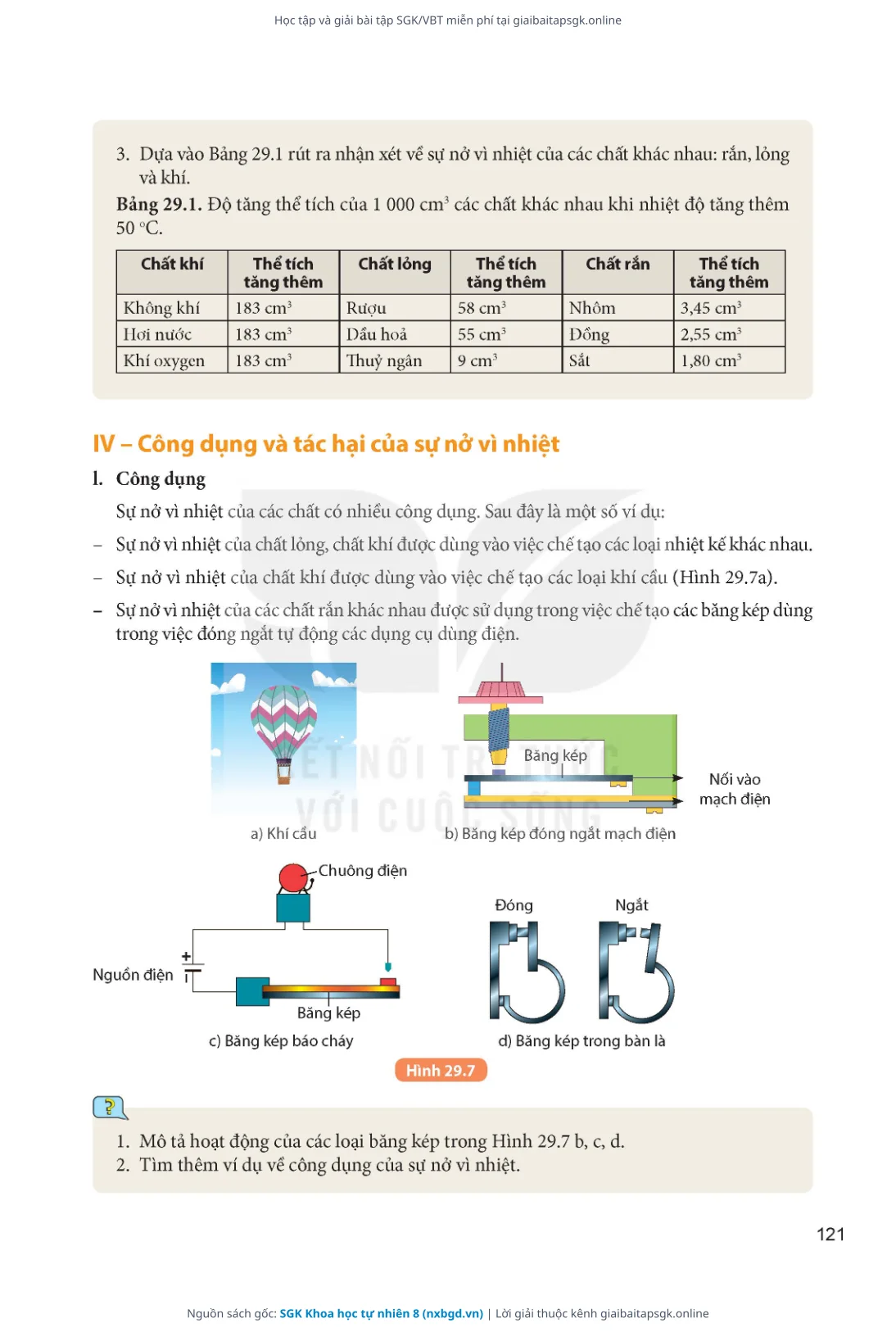 Trang 122 sách giáo khoa SGK Khoa học tự nhiên 8 thu nhỏ