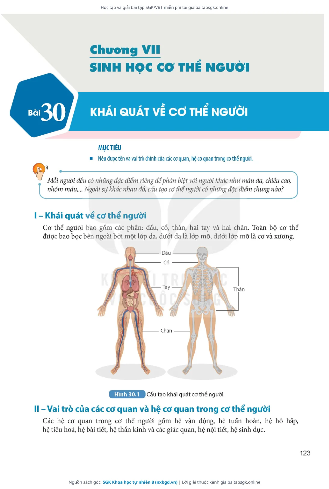 Trang 124 sách giáo khoa SGK Khoa học tự nhiên 8 thu nhỏ