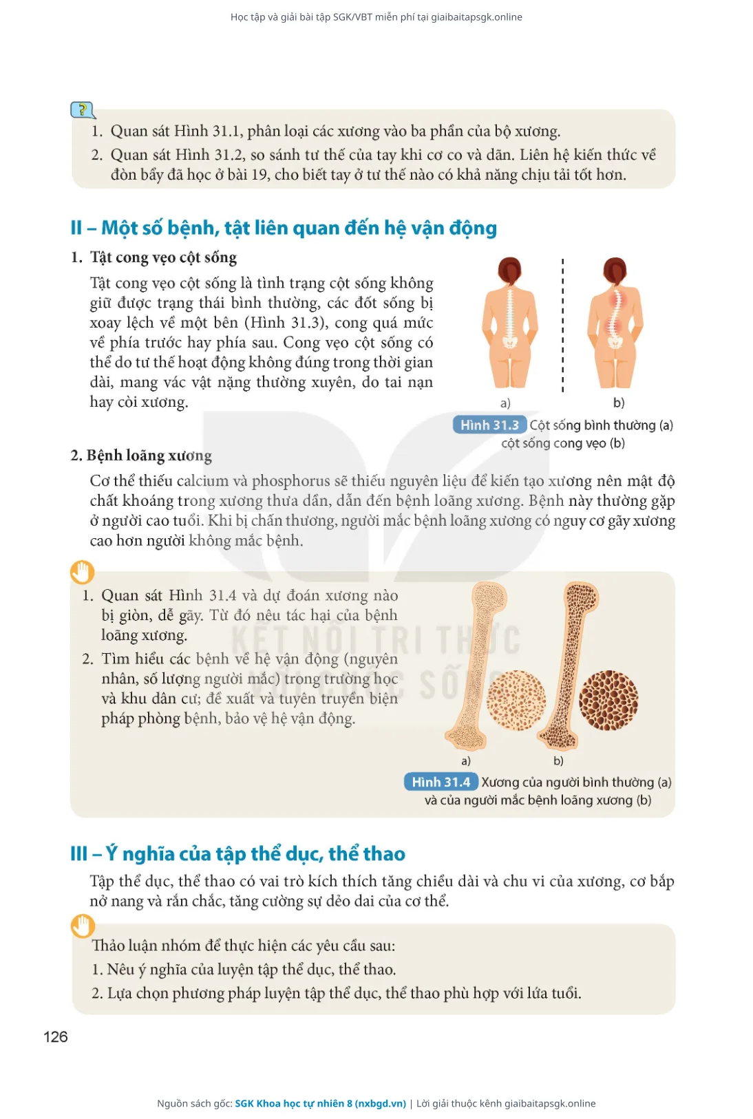 Trang 127 sách giáo khoa SGK Khoa học tự nhiên 8 thu nhỏ