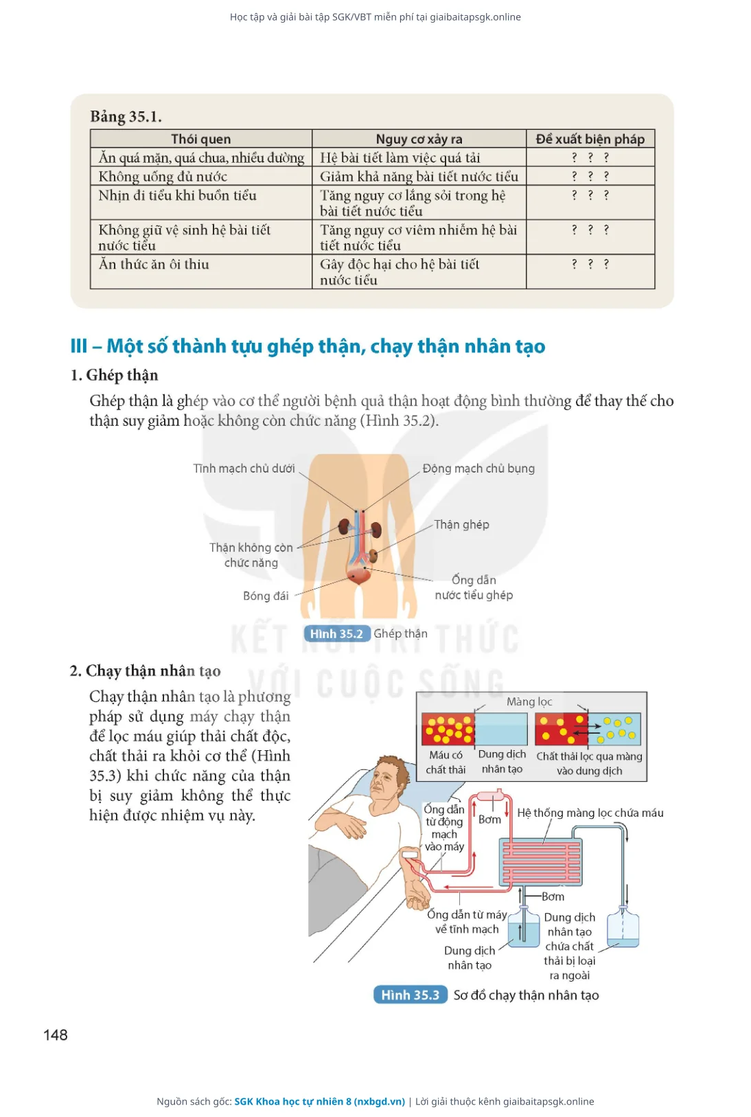 Trang 149 sách giáo khoa SGK Khoa học tự nhiên 8 thu nhỏ