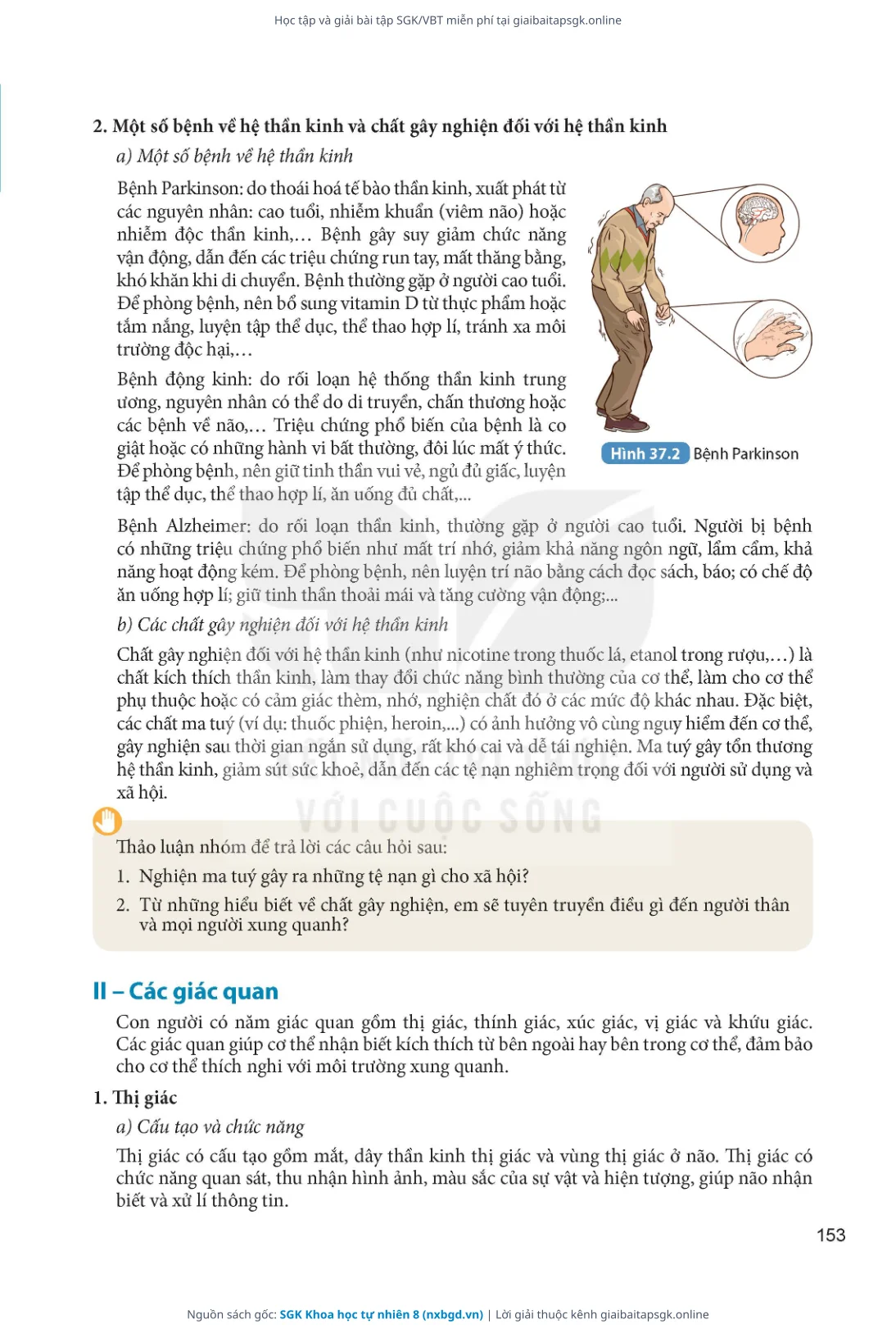 Trang 154 sách giáo khoa SGK Khoa học tự nhiên 8 thu nhỏ