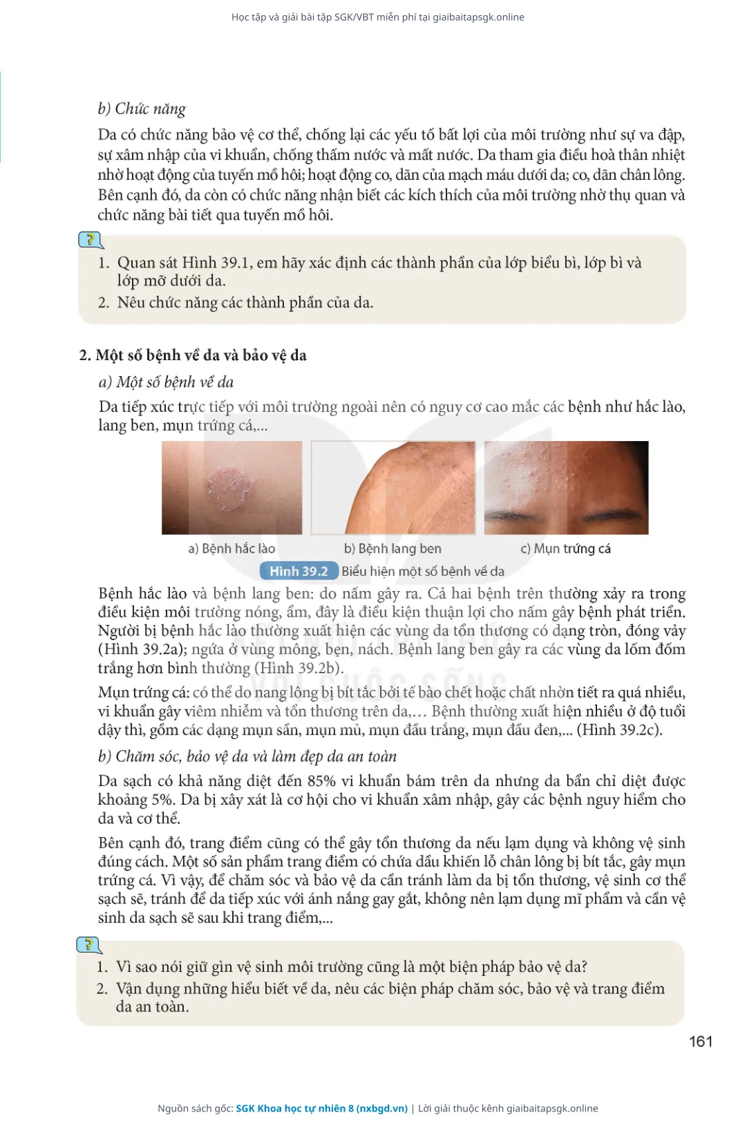 Trang 162 sách giáo khoa SGK Khoa học tự nhiên 8 thu nhỏ
