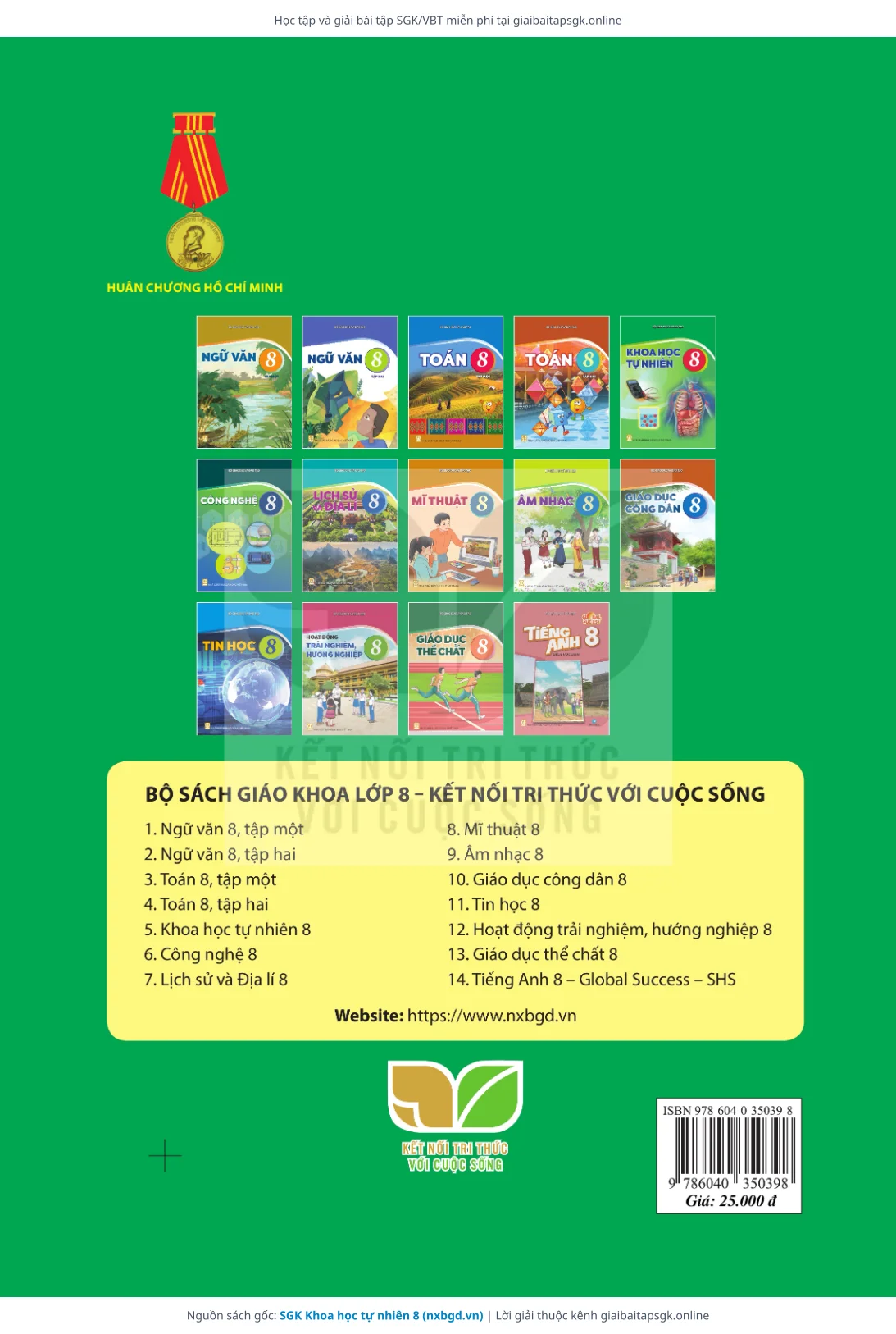 Trang 199 sách giáo khoa SGK Khoa học tự nhiên 8 thu nhỏ