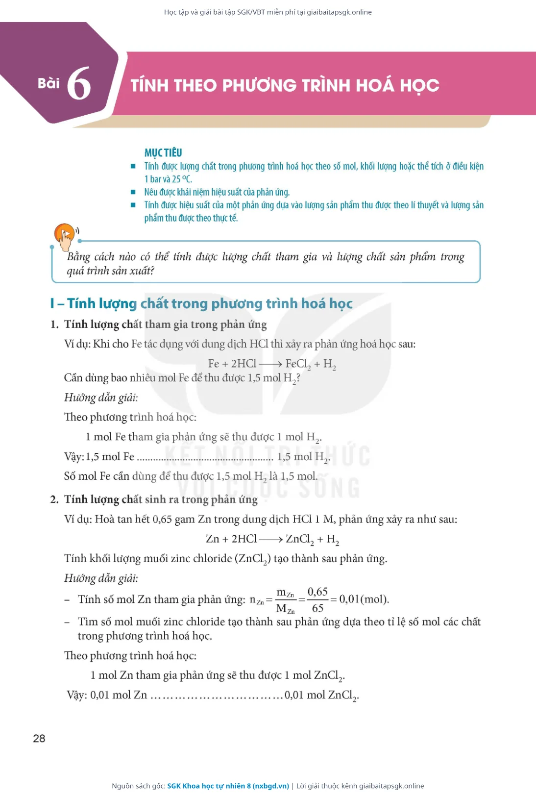 Trang 29 sách giáo khoa SGK Khoa học tự nhiên 8 thu nhỏ
