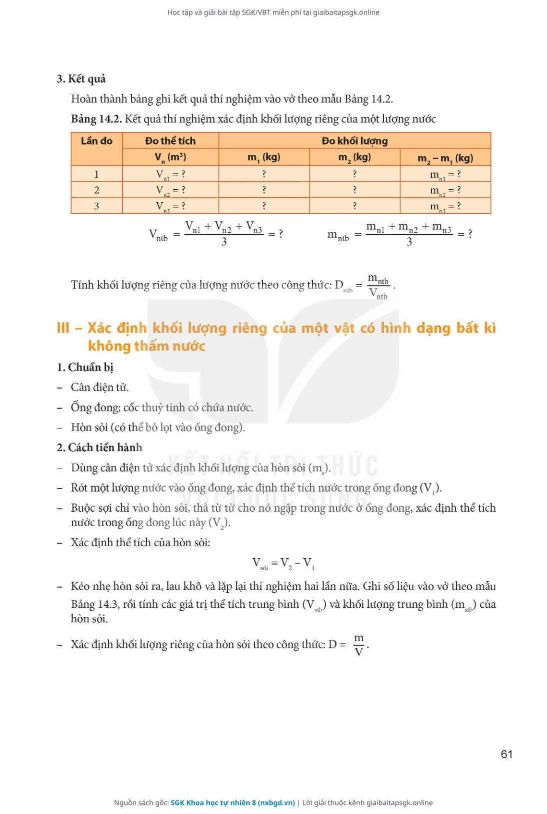 Trang 62 sách giáo khoa SGK Khoa học tự nhiên 8 thu nhỏ