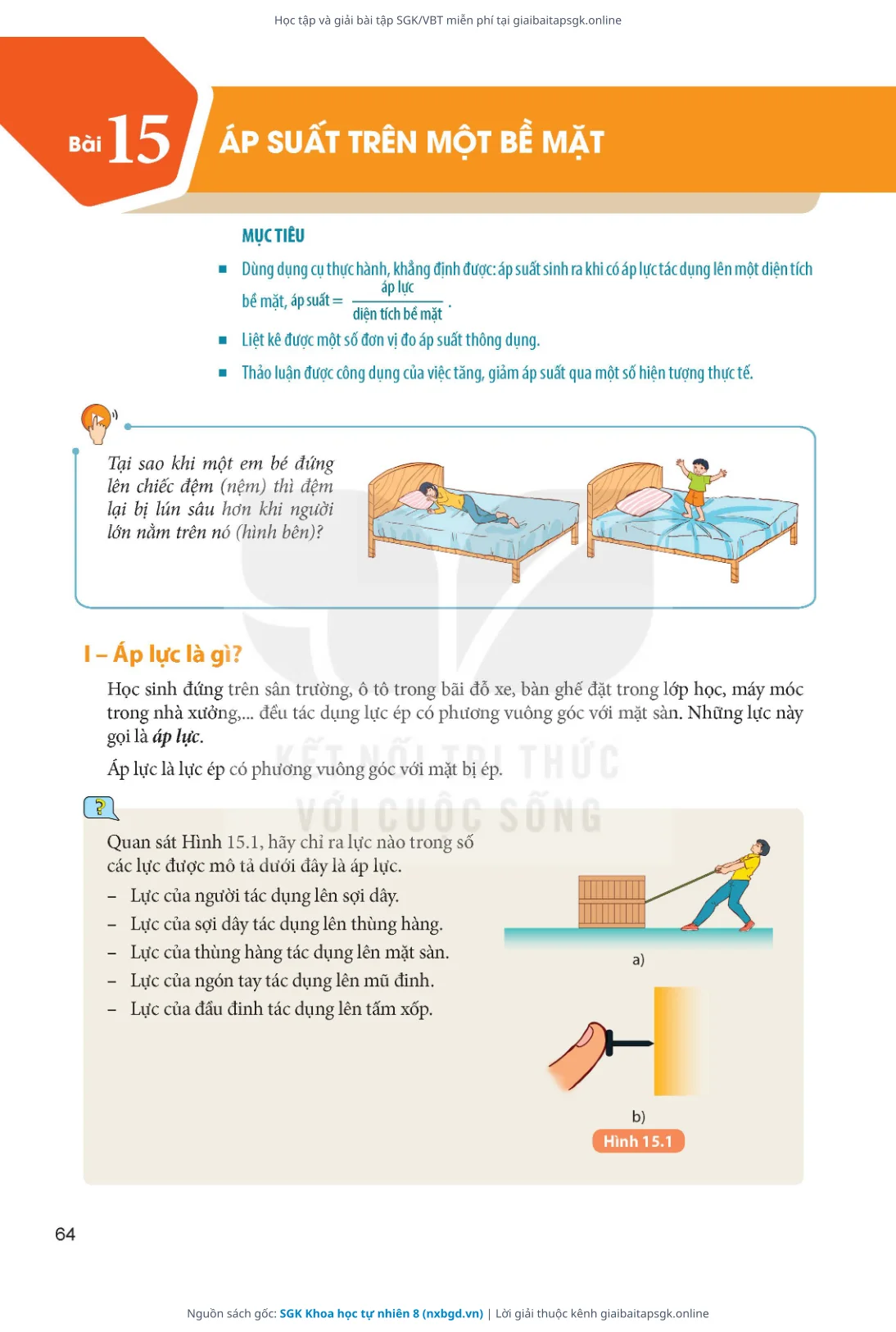 Trang 65 sách giáo khoa SGK Khoa học tự nhiên 8 thu nhỏ
